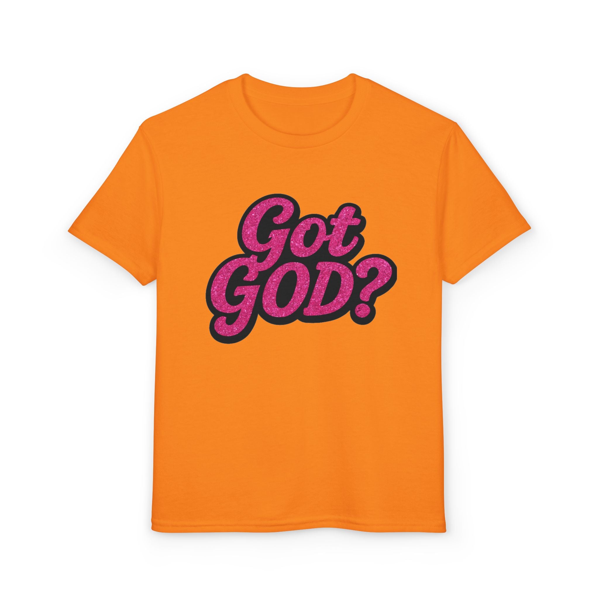 Youth T-Shirt — "Got GOD?" Pink Retro Faith Graphic
