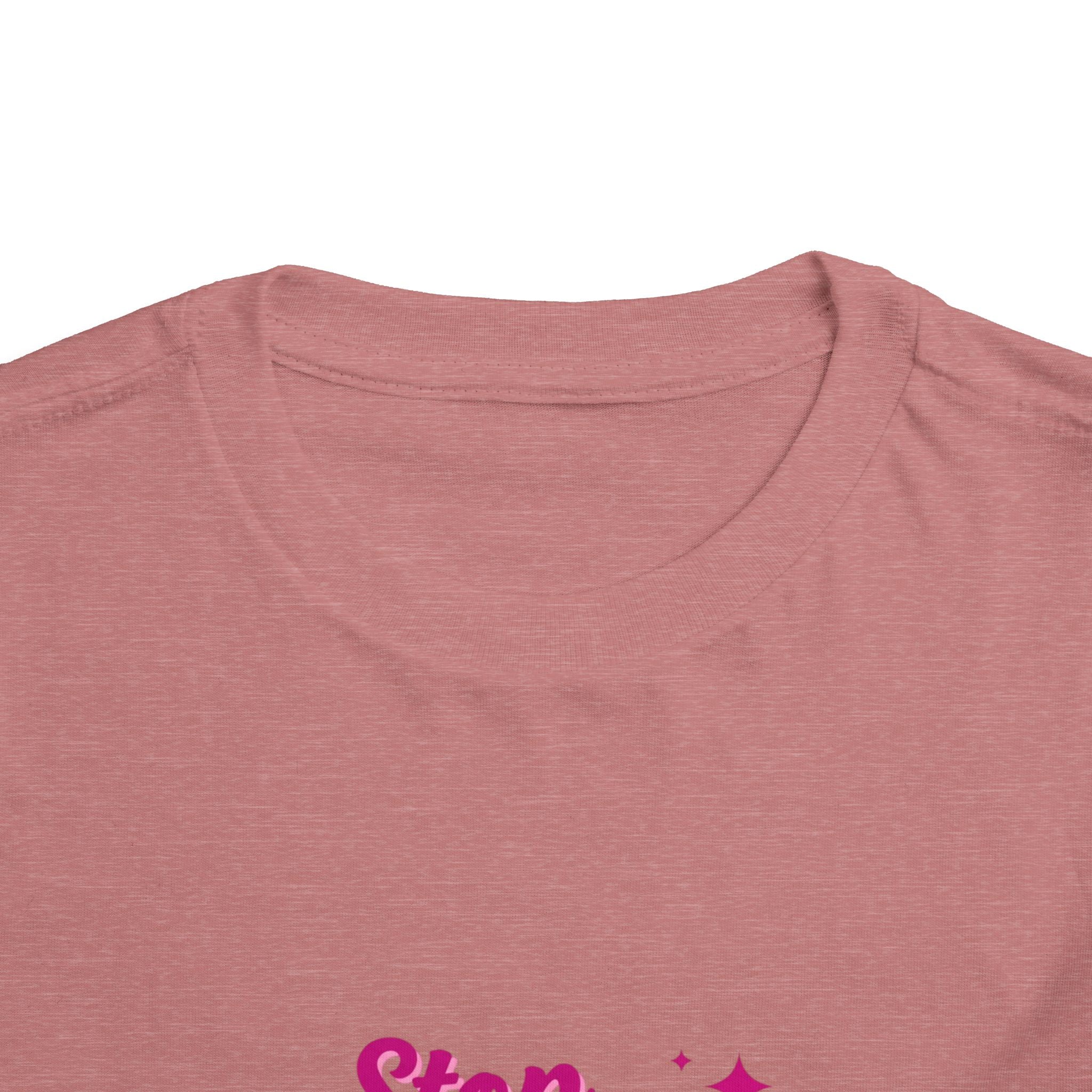 Toddler Tee "Stop Hate and Racism" — Pink Social Justice Kids Shirt