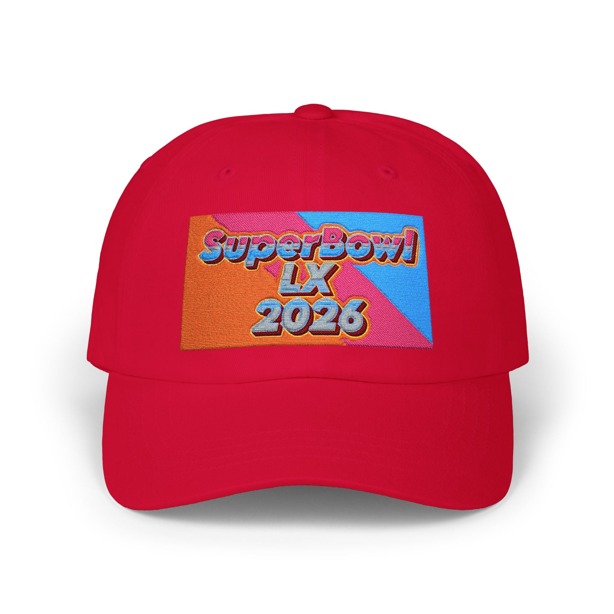 Dad Cap — 'Super Bowl LX 2026' Embroidered Retro Patch Hat