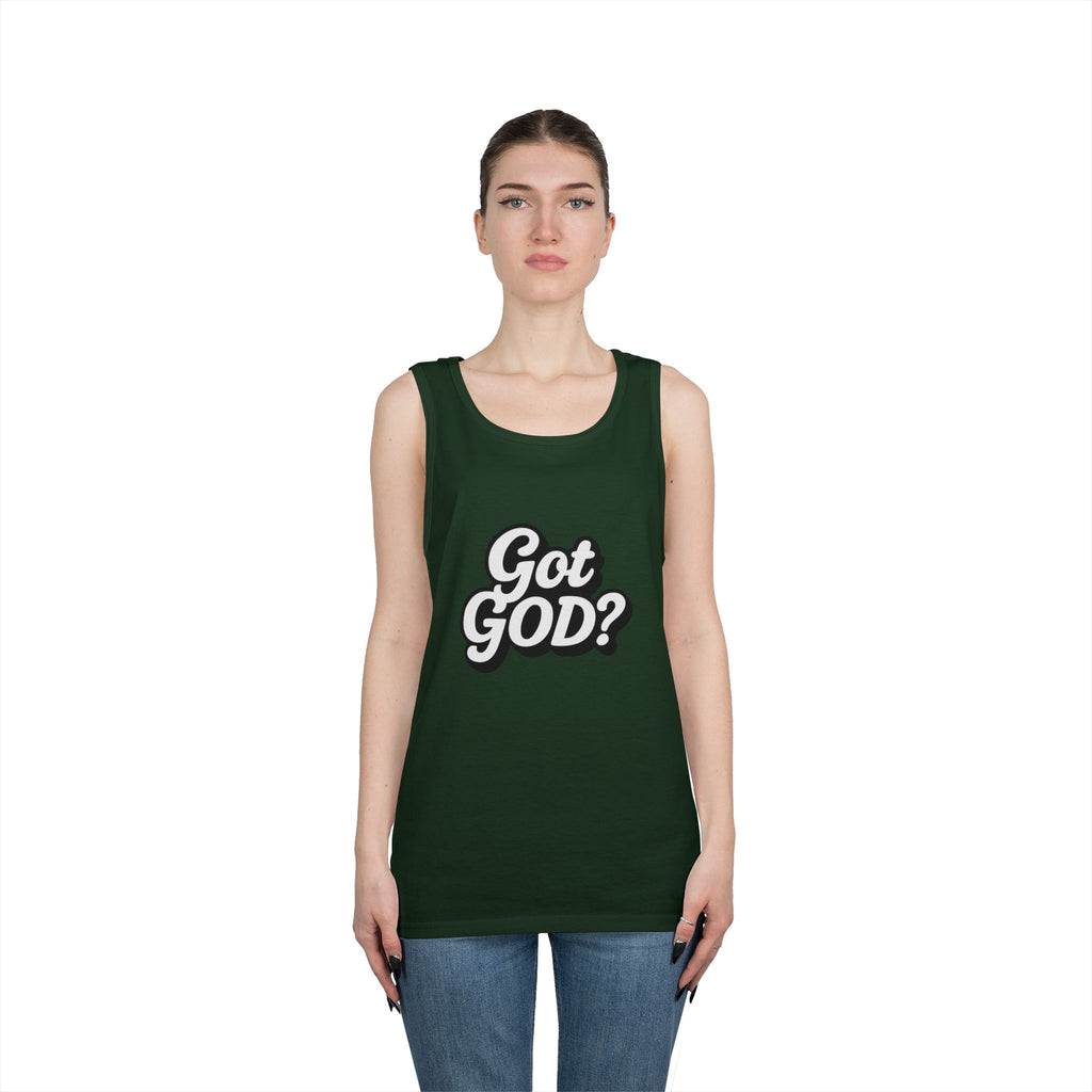 Got God? Tank Top — Retro Script Faith Graphic Tank