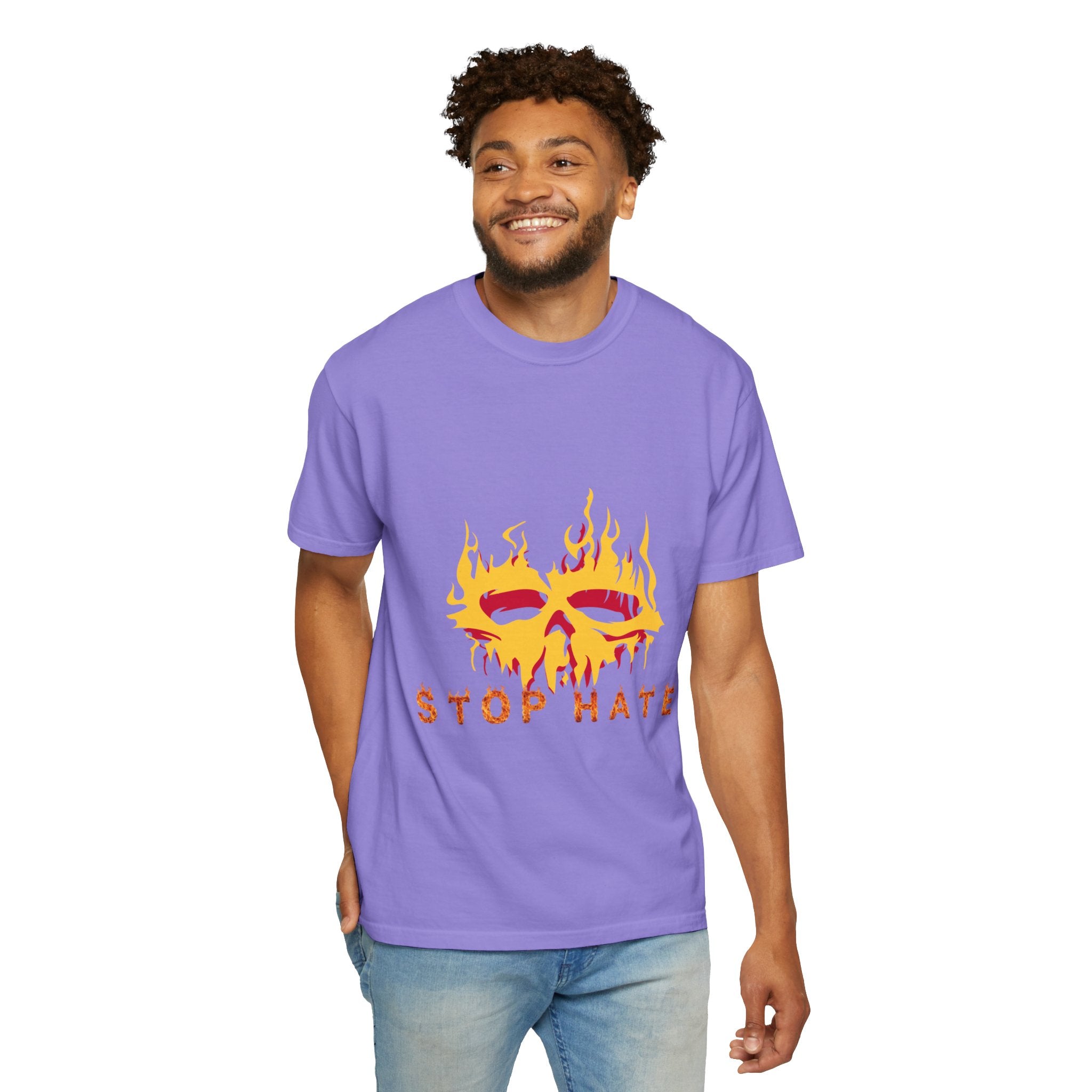 Stop Hate Flame Mask T-Shirt