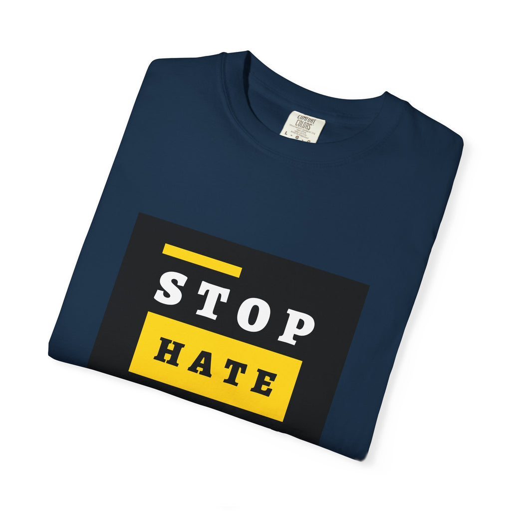 Stop Hate Racism Violence T-Shirt — Anti-Racism Message Tee