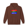 Hoodie — Stop Hate Rebuild (Red-Green-Blue Brushstroke)