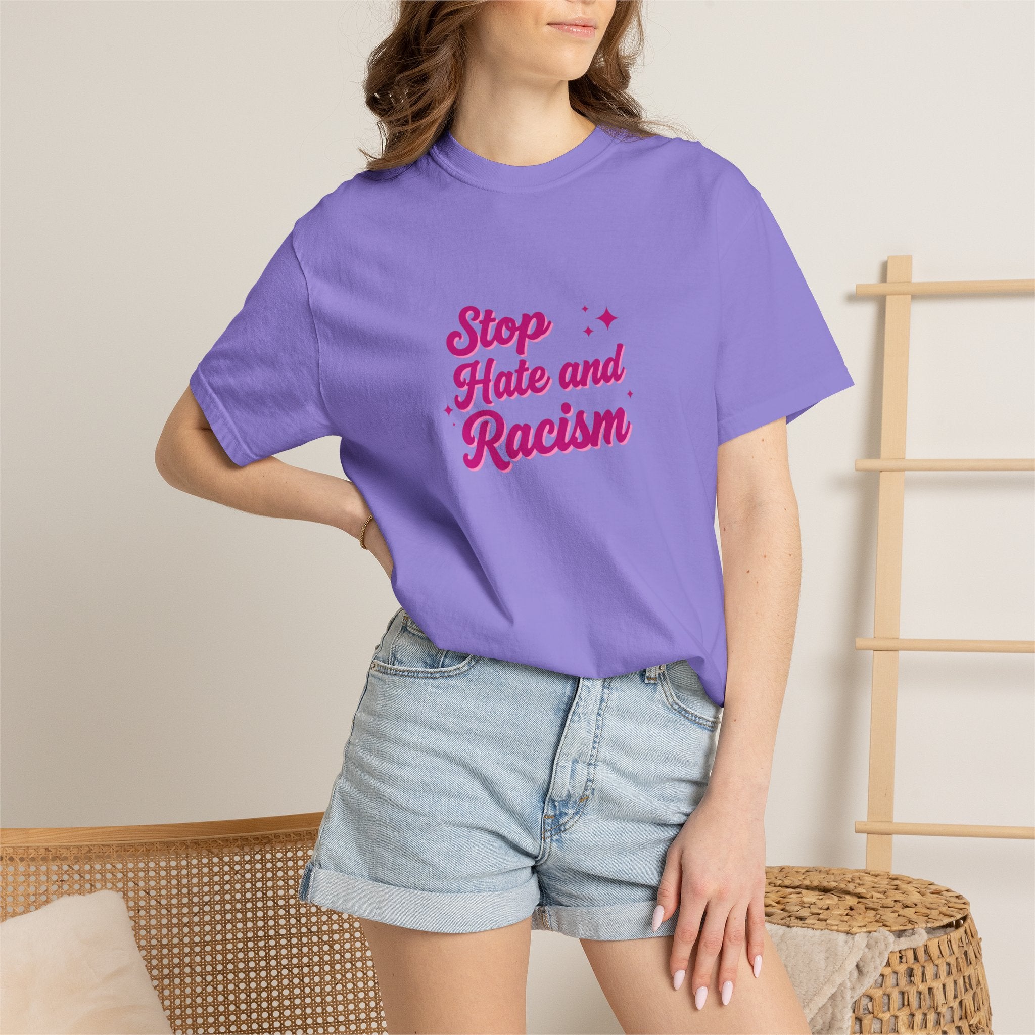 Stop Hate and Racism T-Shirt — Anti-Racism Graphic Tee