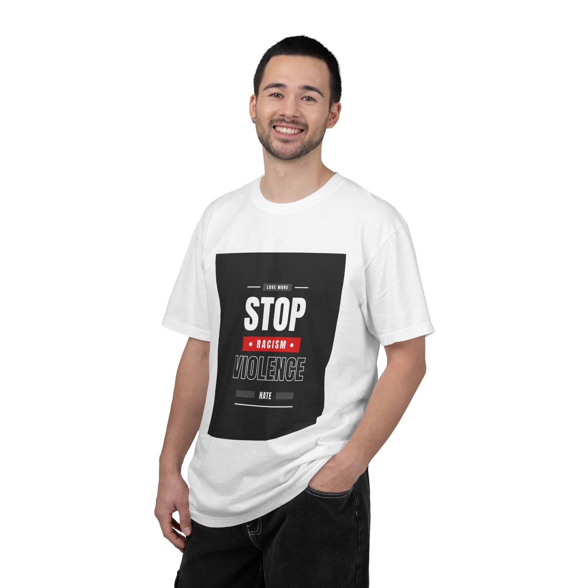 Stop Racism Stop Violence T-Shirt — Anti-Racism Protest Tee