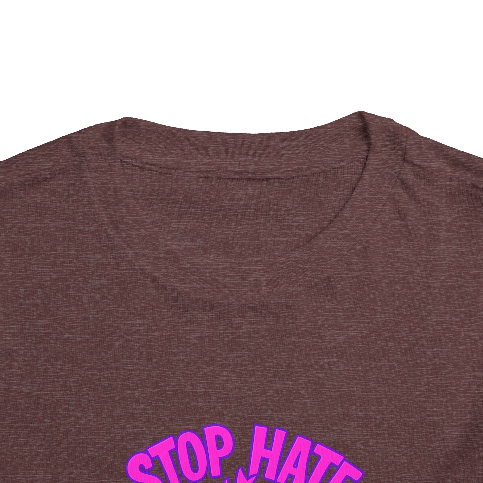 Stop Hate Toddler Tee – "Stop Hate Racism & Violence" Graphic