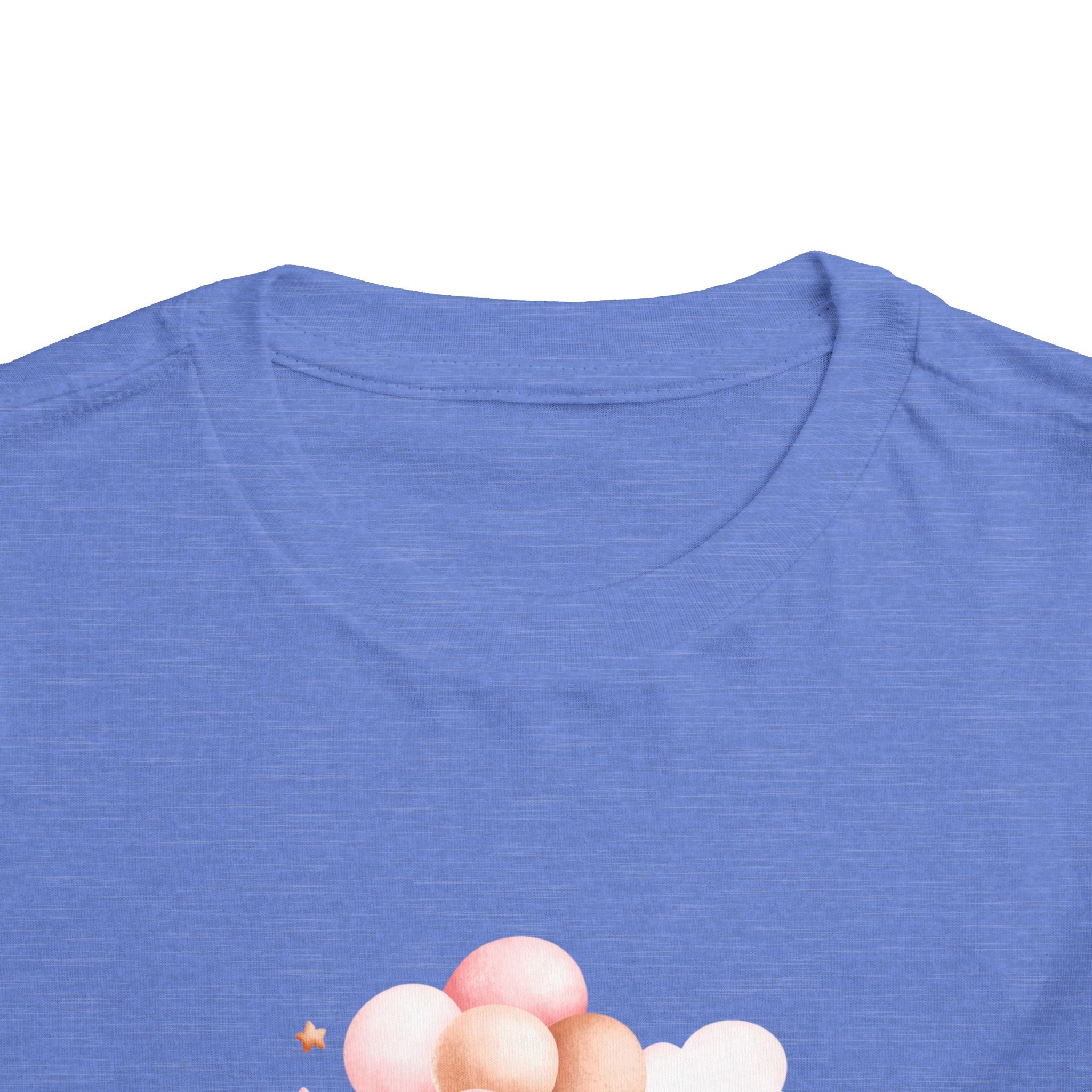 Toddler Tee — Cute Teddy with Balloons “Stop Hate and Racism”