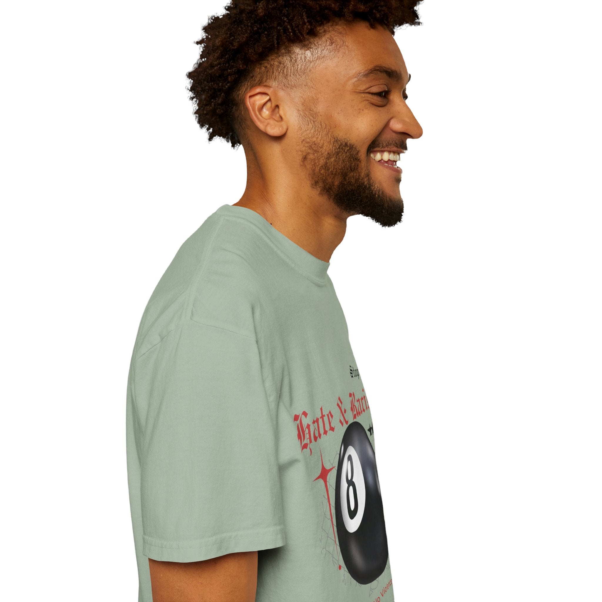 Anti-Racism 8-Ball T-Shirt — Stop Hate & Racism Graphic Tee