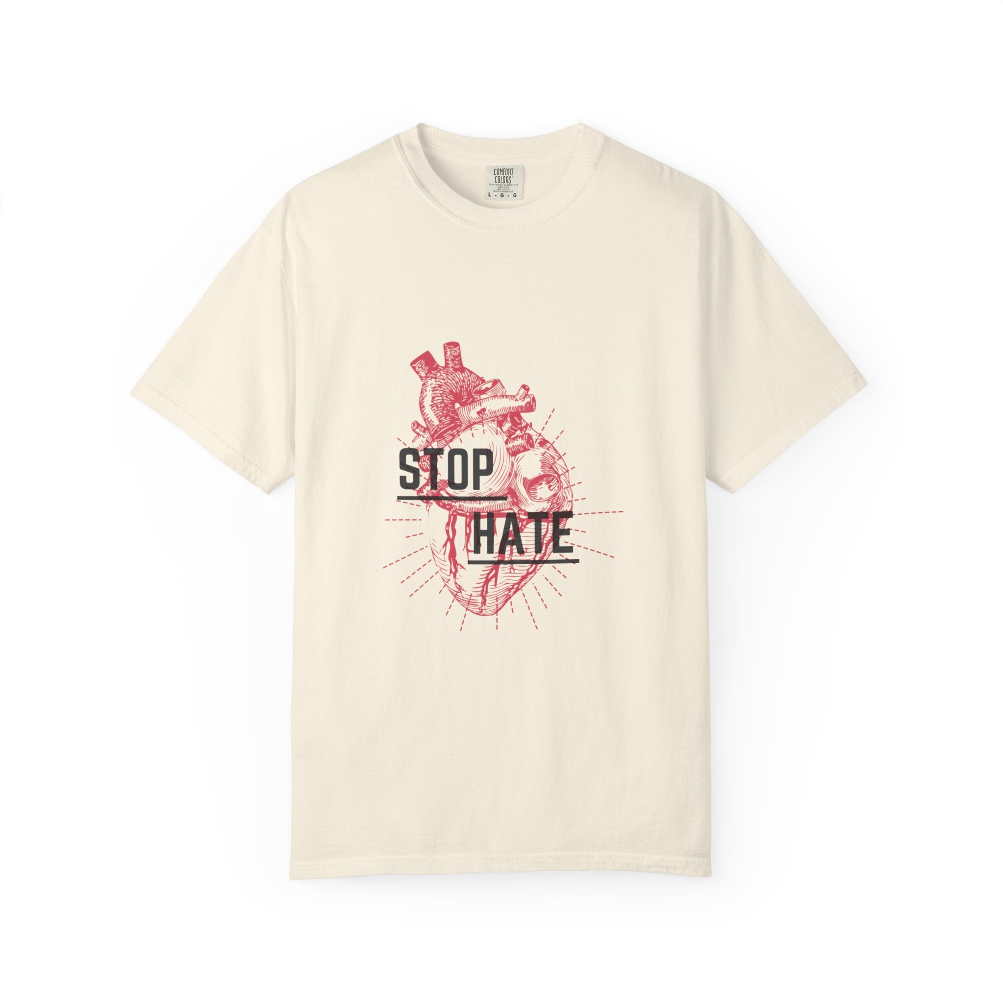 Stop Hate Heart T-Shirt — Anti-Hate Graphic Tee
