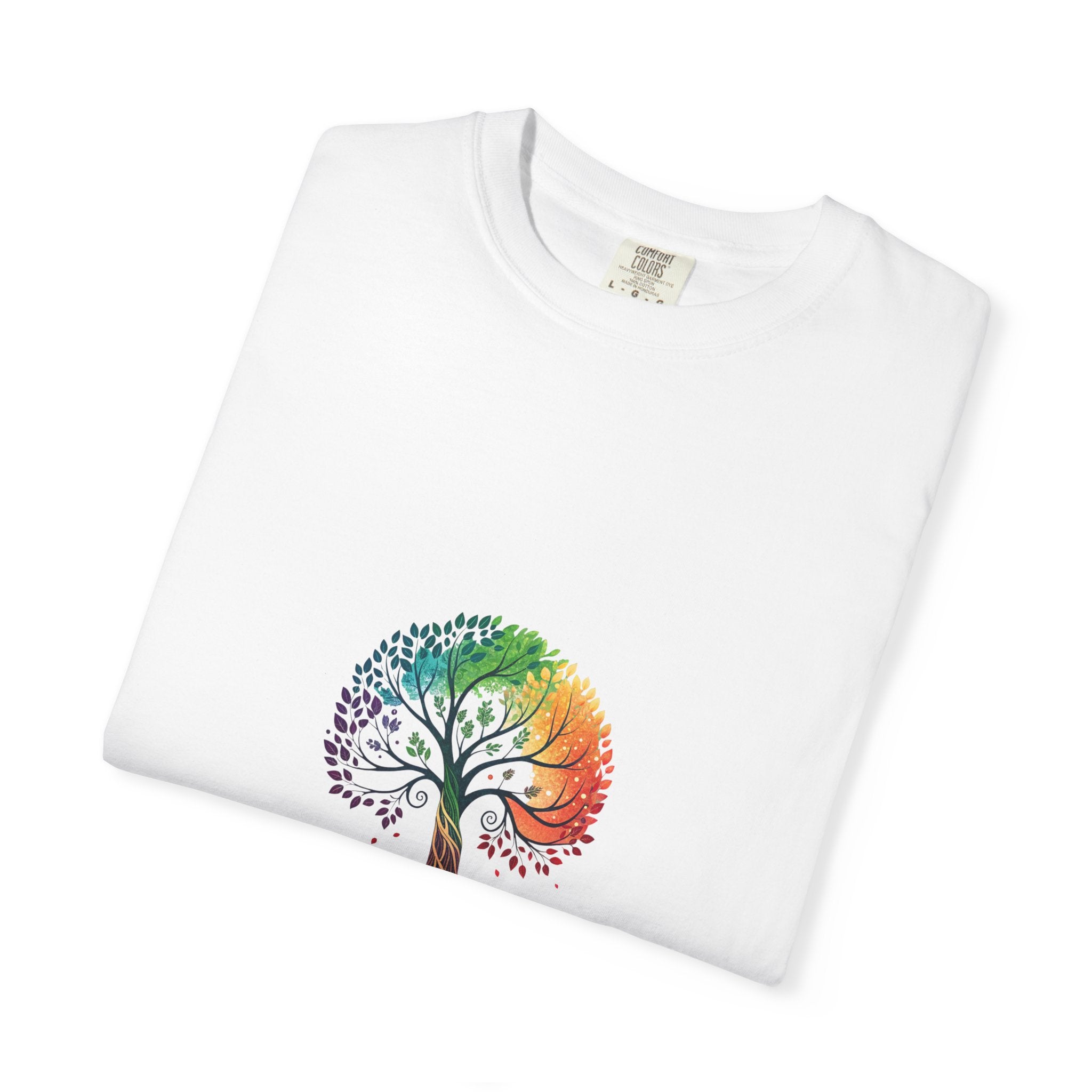 Stop Hate and Racism Tree T-Shirt — Rainbow Unity Tee