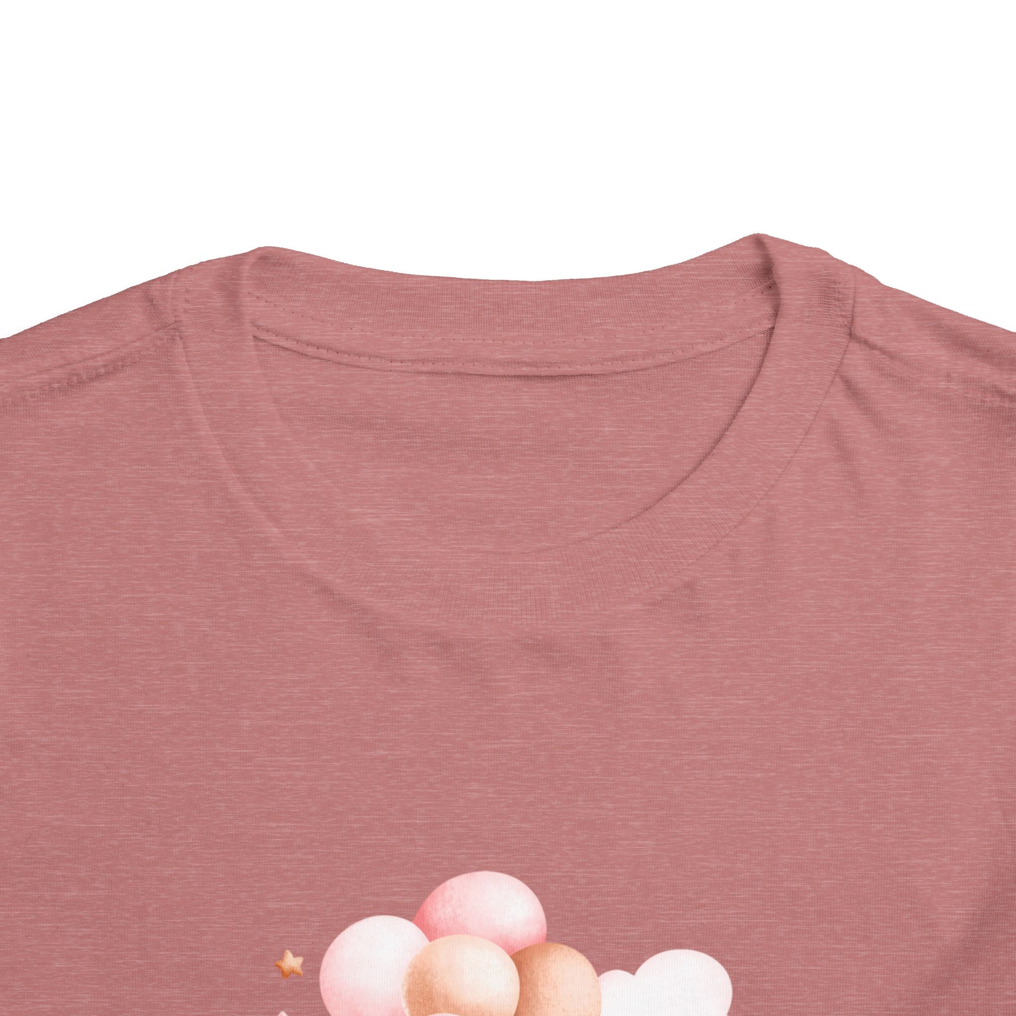 Toddler Tee — Cute Teddy with Balloons “Stop Hate and Racism”