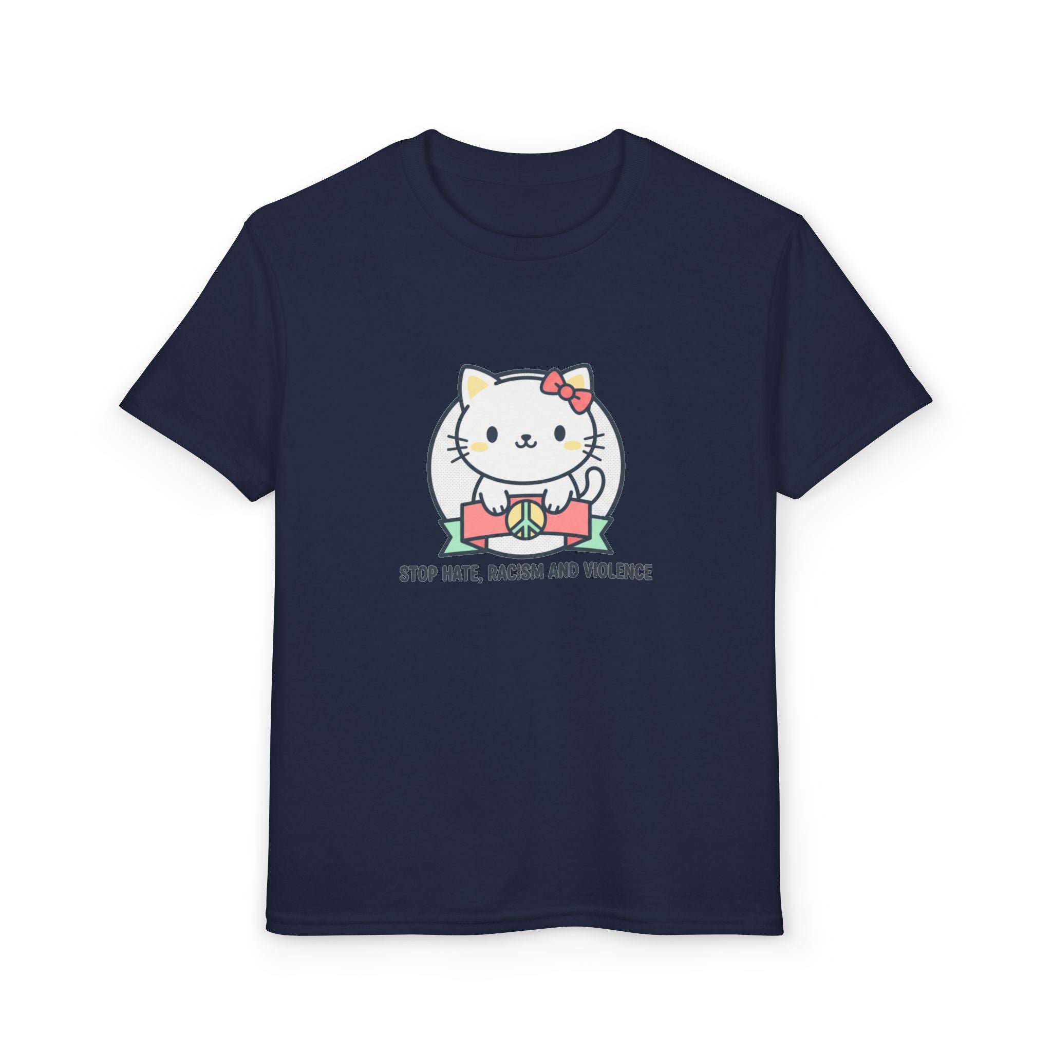Youth Cat Graphic T-Shirt — HELLO KITTY STOP HATE