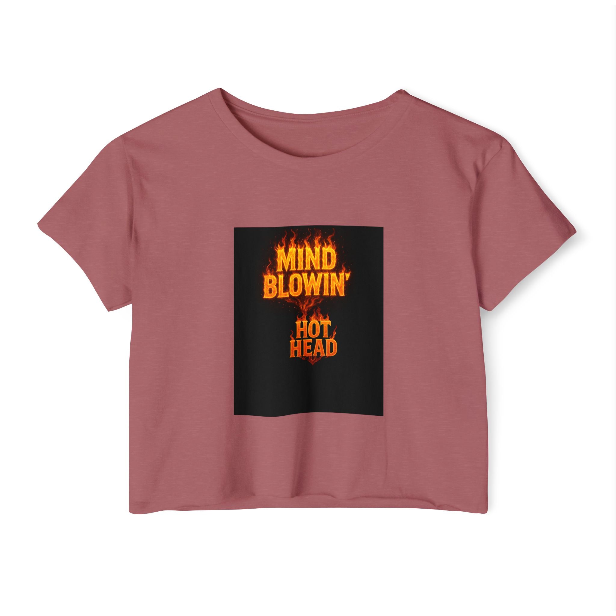 Mind Blown 'Hot Head' Crop Top — Women's Festival Graphic Tee