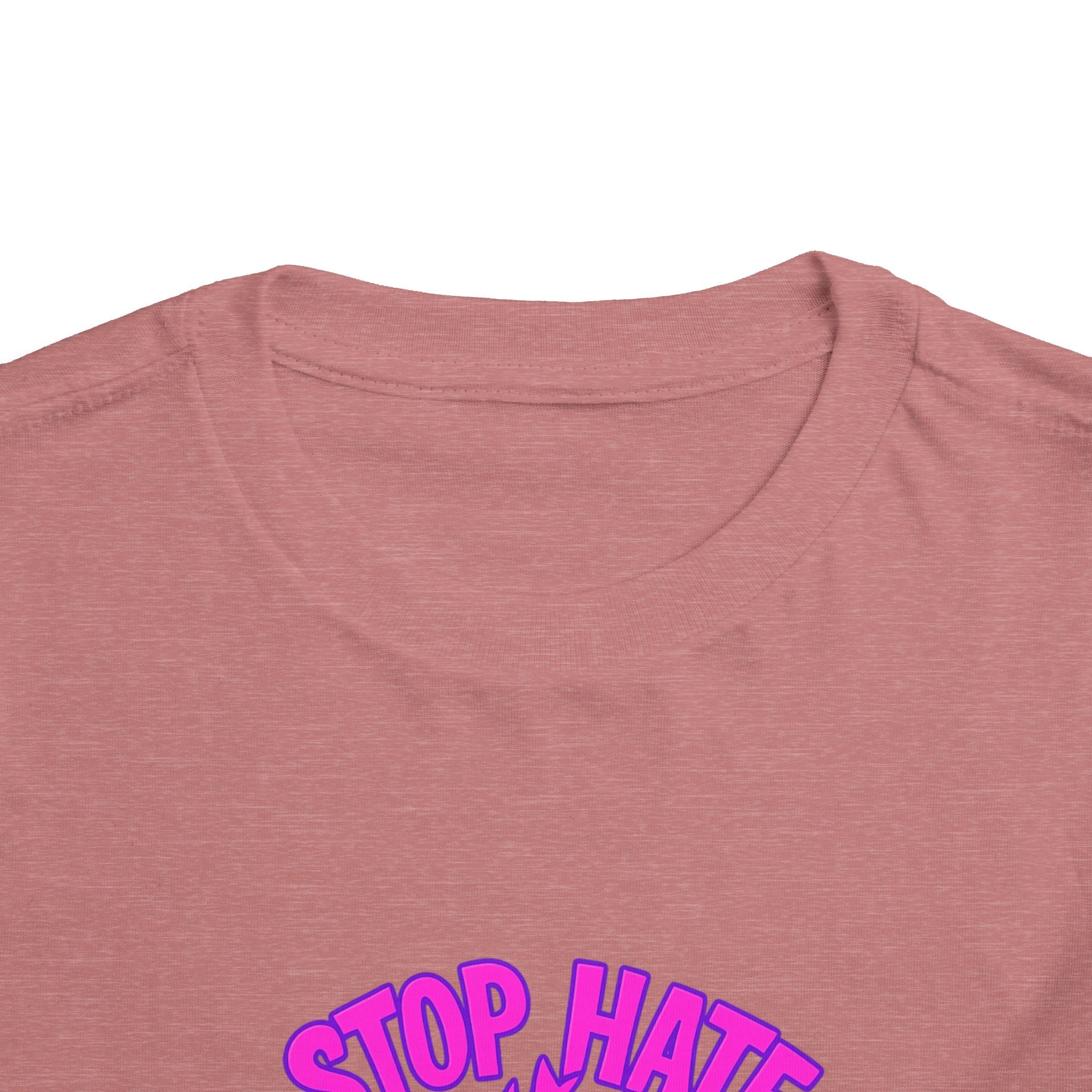 Stop Hate Toddler Tee – "Stop Hate Racism & Violence" Graphic