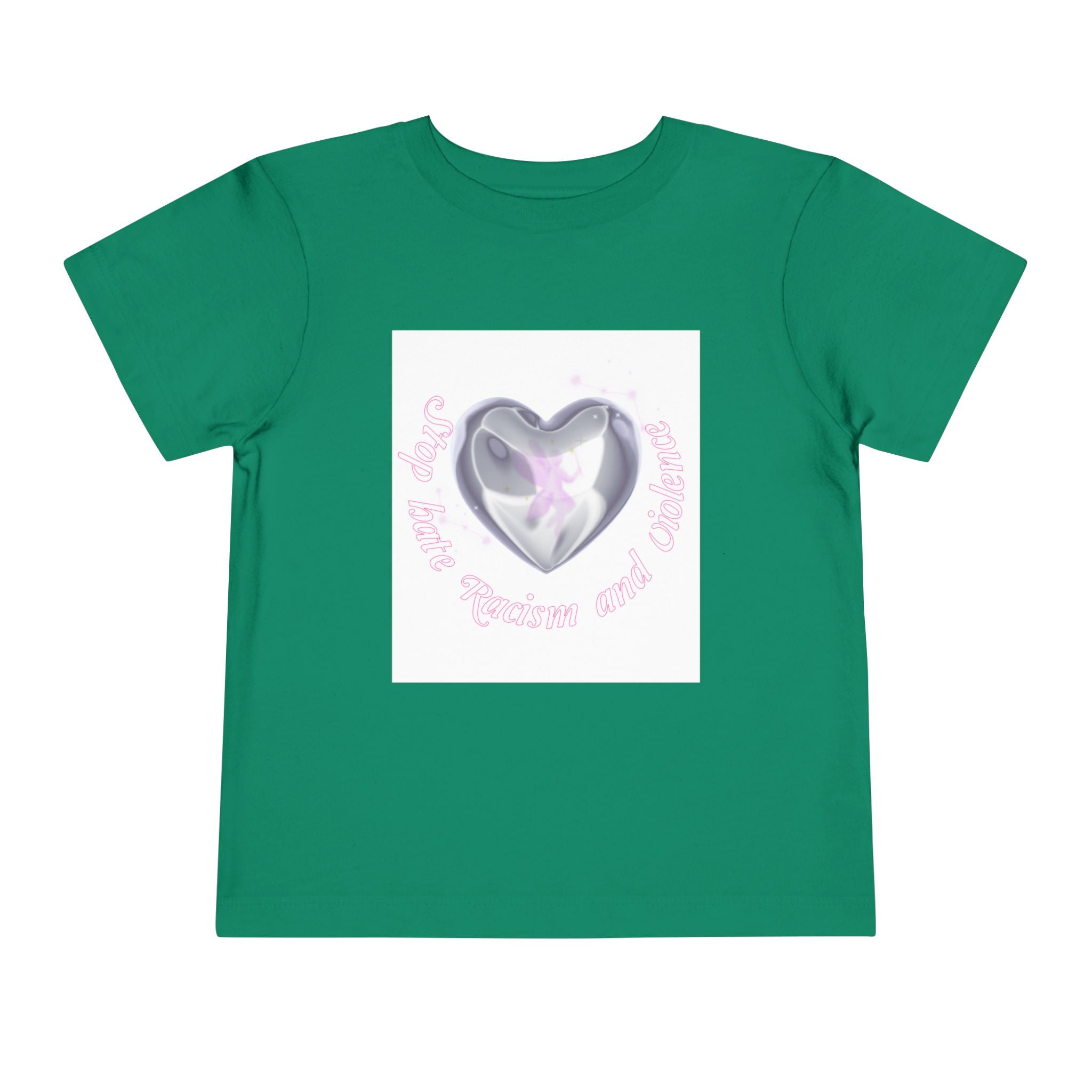 Toddler Tee — Cute Heart Unicorn "So Little, So Fierce and Magical"