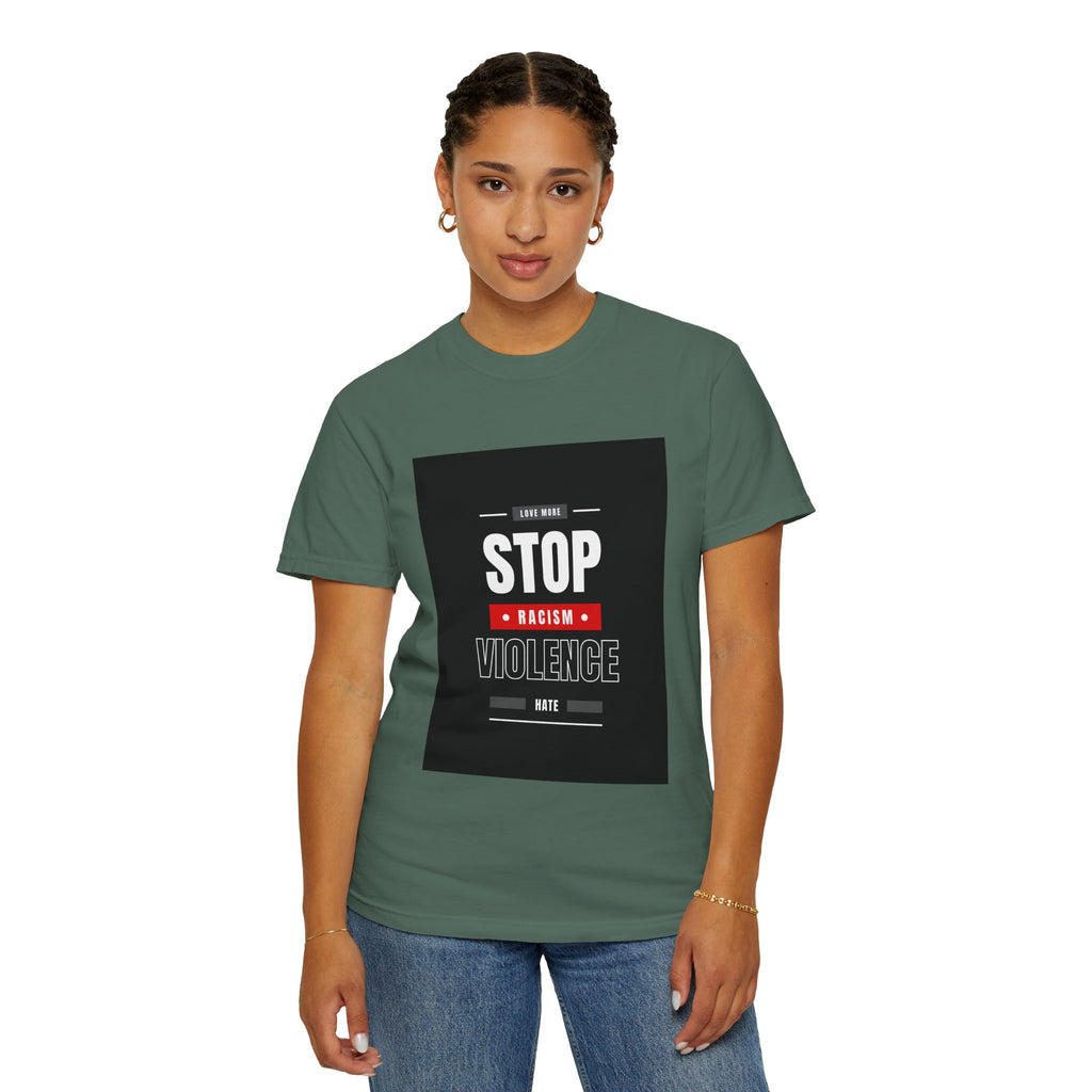 Stop Racism Stop Violence T-Shirt — Anti-Racism Protest Tee