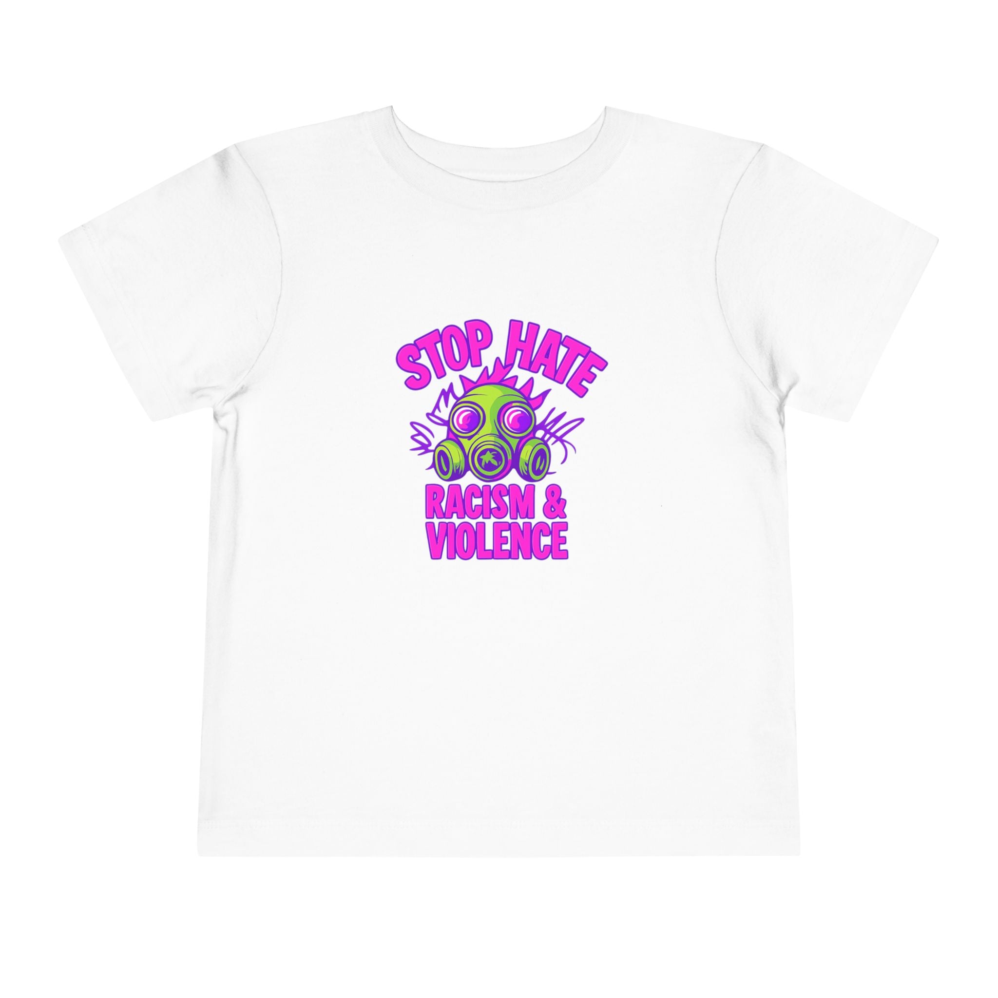 Stop Hate Toddler Tee – "Stop Hate Racism & Violence" Graphic