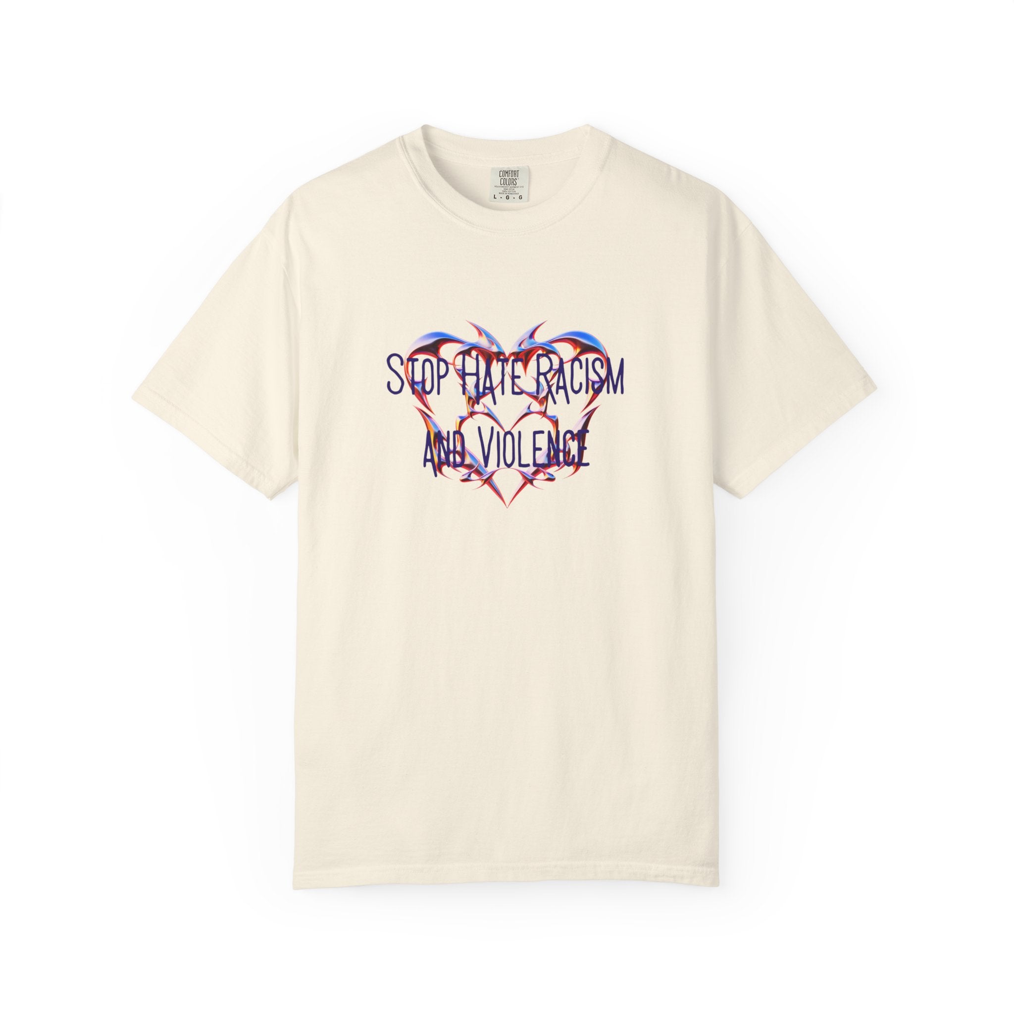 Stop the Racism and Violence Heart T-Shirt