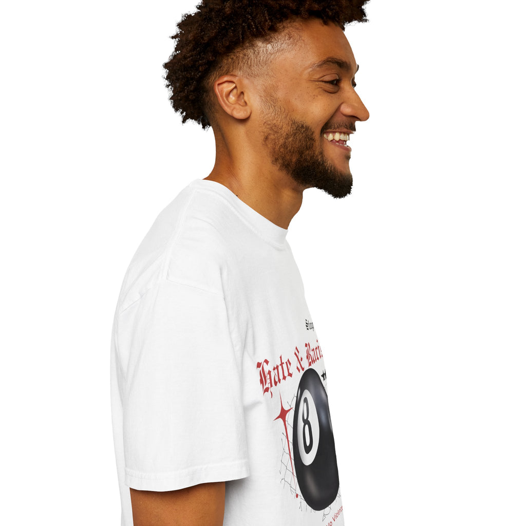 Anti-Racism 8-Ball T-Shirt — Stop Hate & Racism Graphic Tee