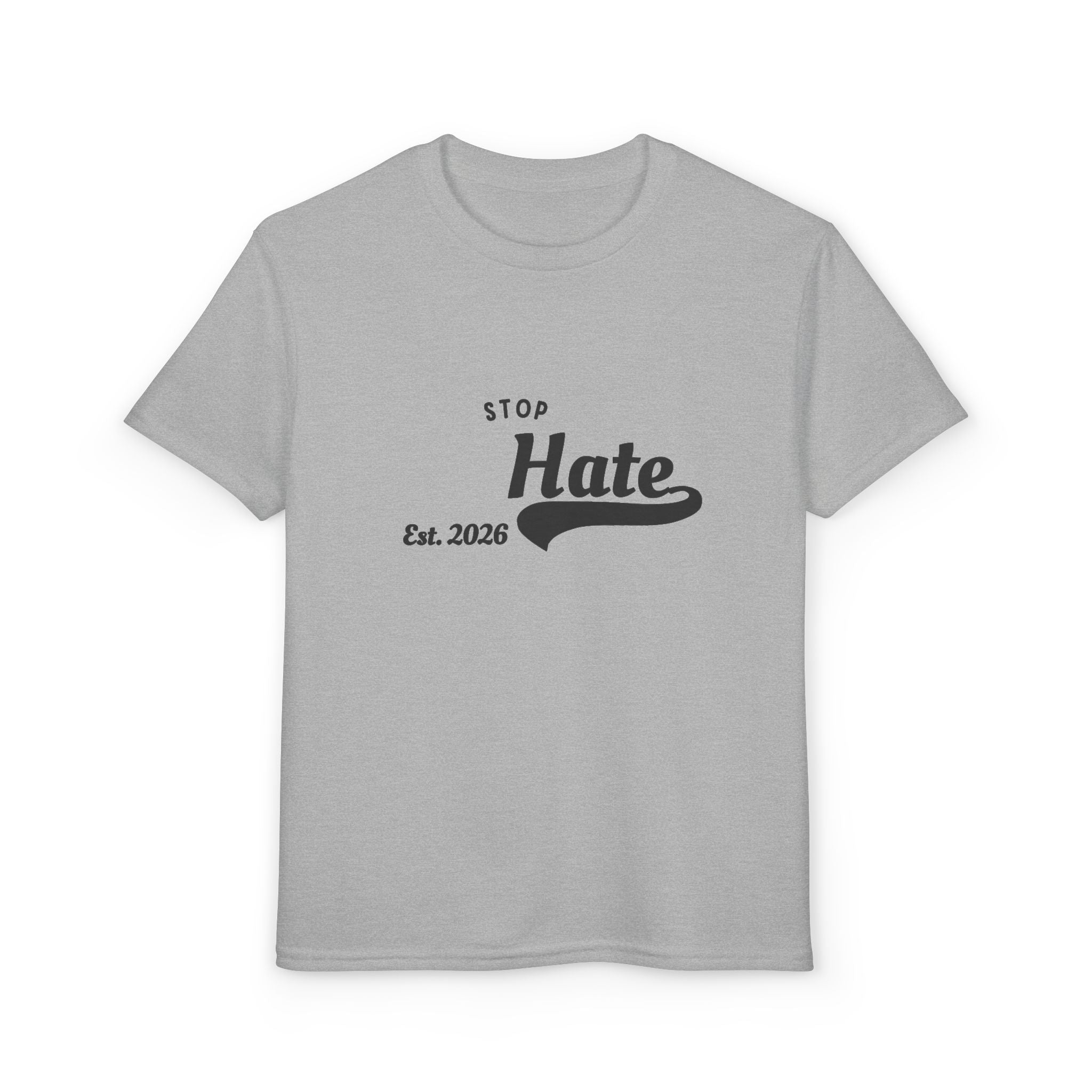 Youth T-Shirt — "Stop Hate Est. 2020" Graphic Tee