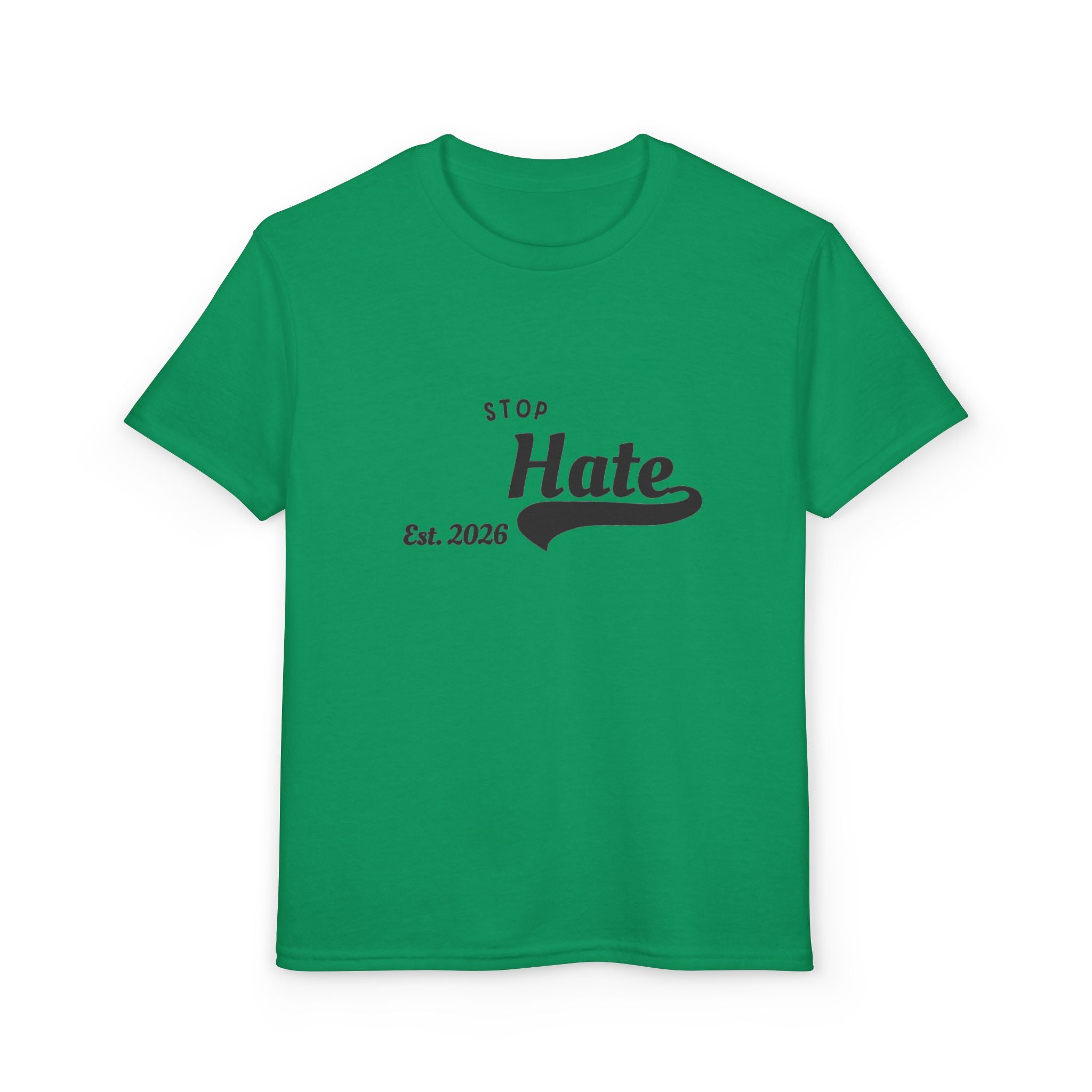 Youth T-Shirt — "Stop Hate Est. 2020" Graphic Tee