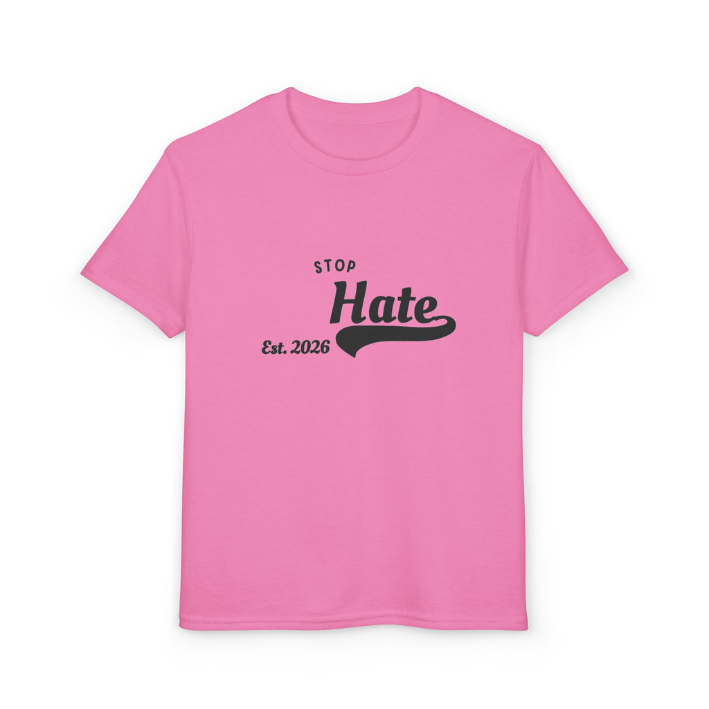 Youth T-Shirt — "Stop Hate Est. 2020" Graphic Tee
