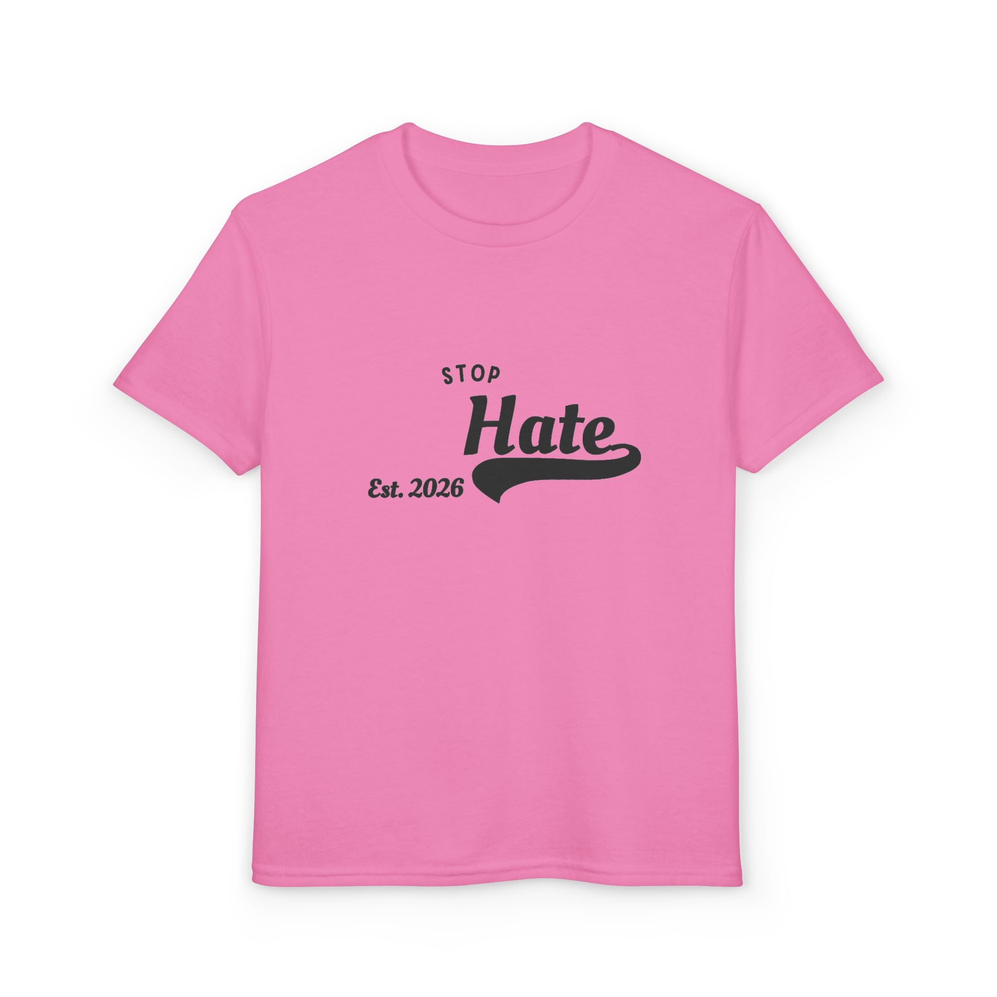 Youth T-Shirt — "Stop Hate Est. 2020" Graphic Tee