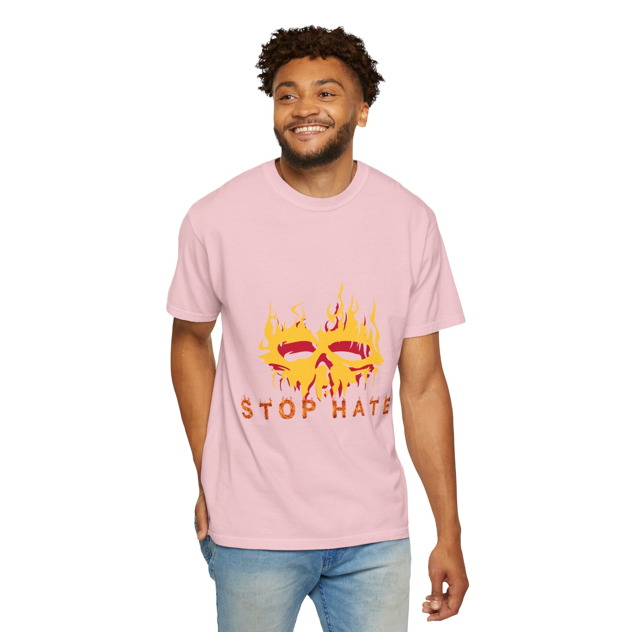 Stop Hate Flame Mask T-Shirt