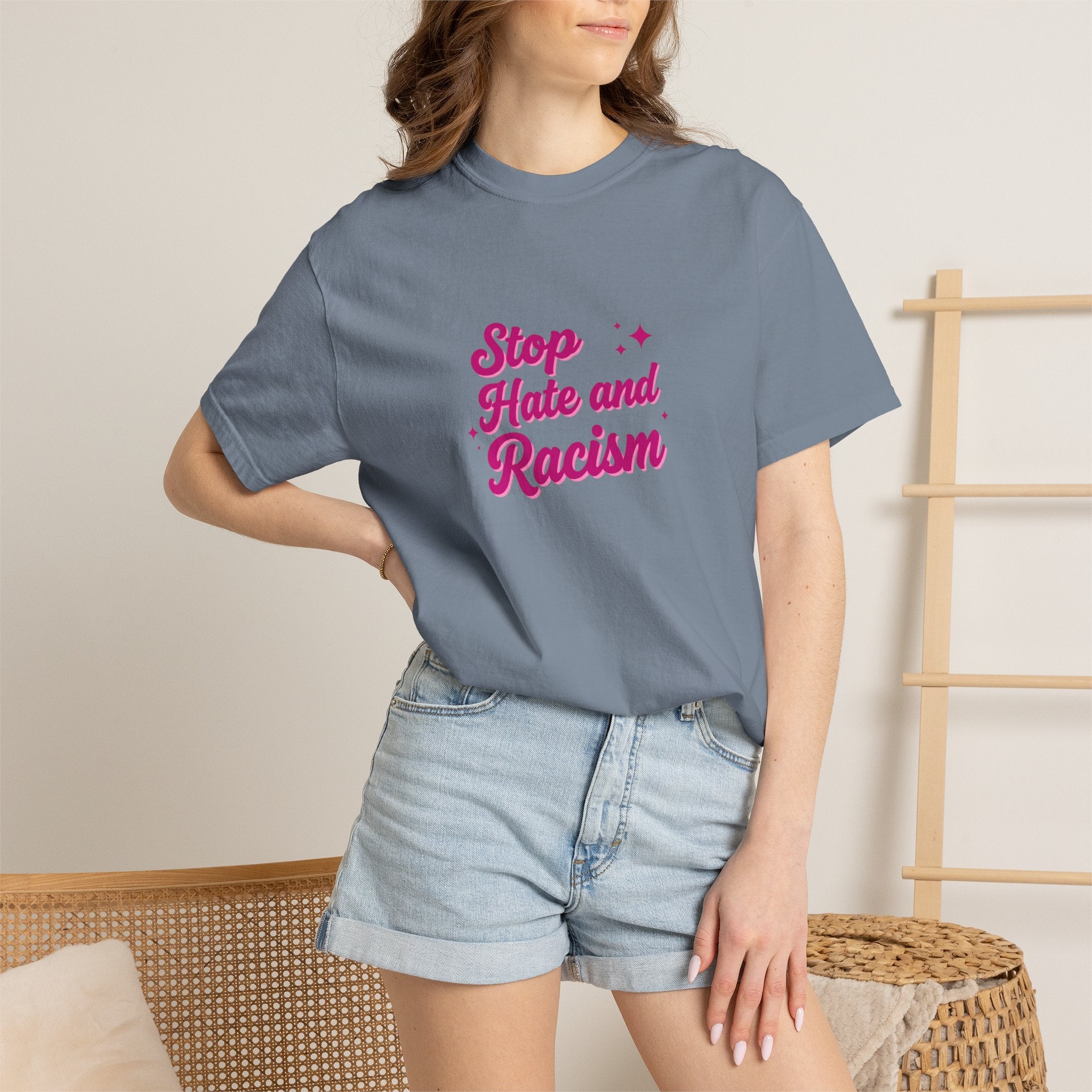Stop Hate and Racism T-Shirt — Anti-Racism Graphic Tee