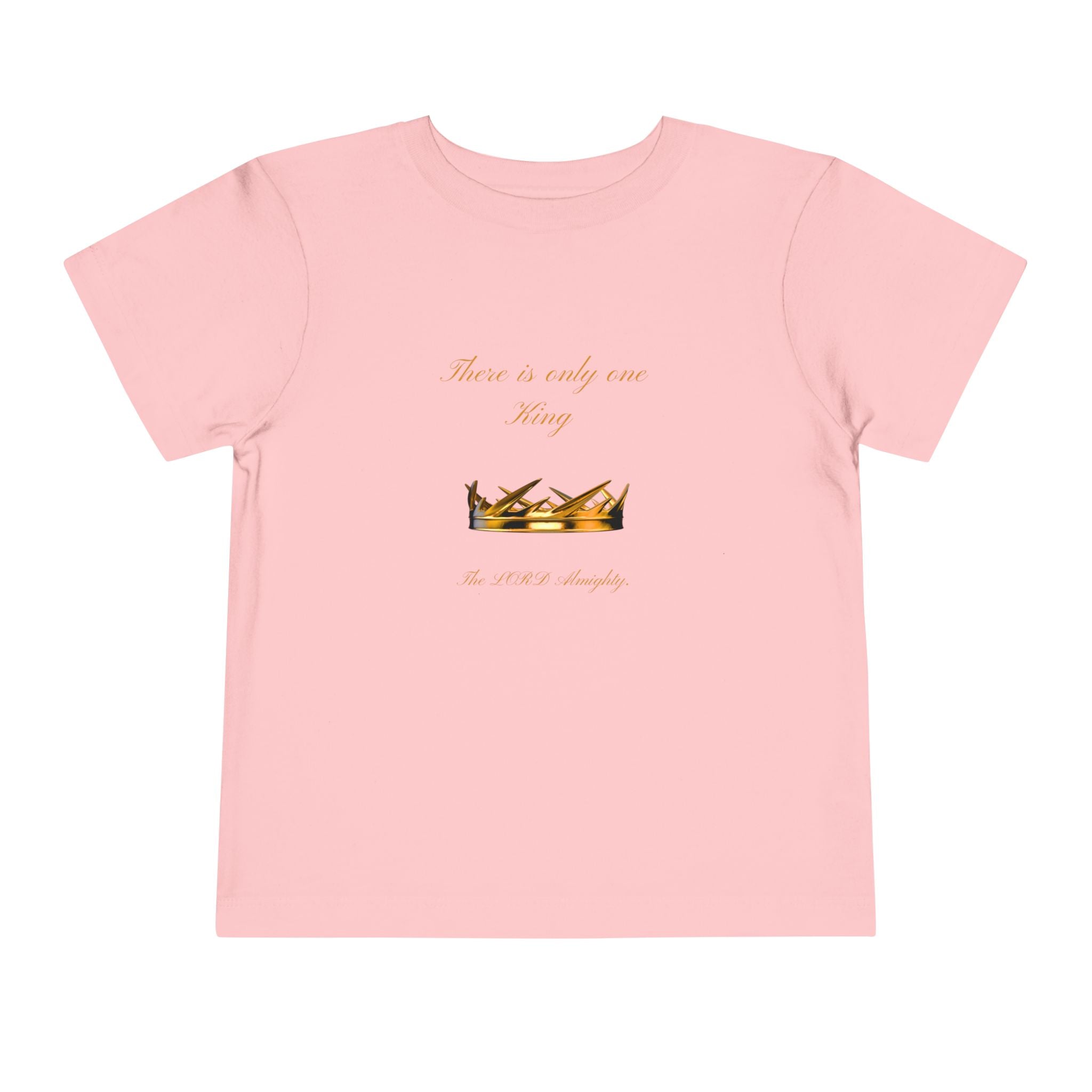 Toddler Tee - 'There is only one King' Crown Christian Baby Shirt