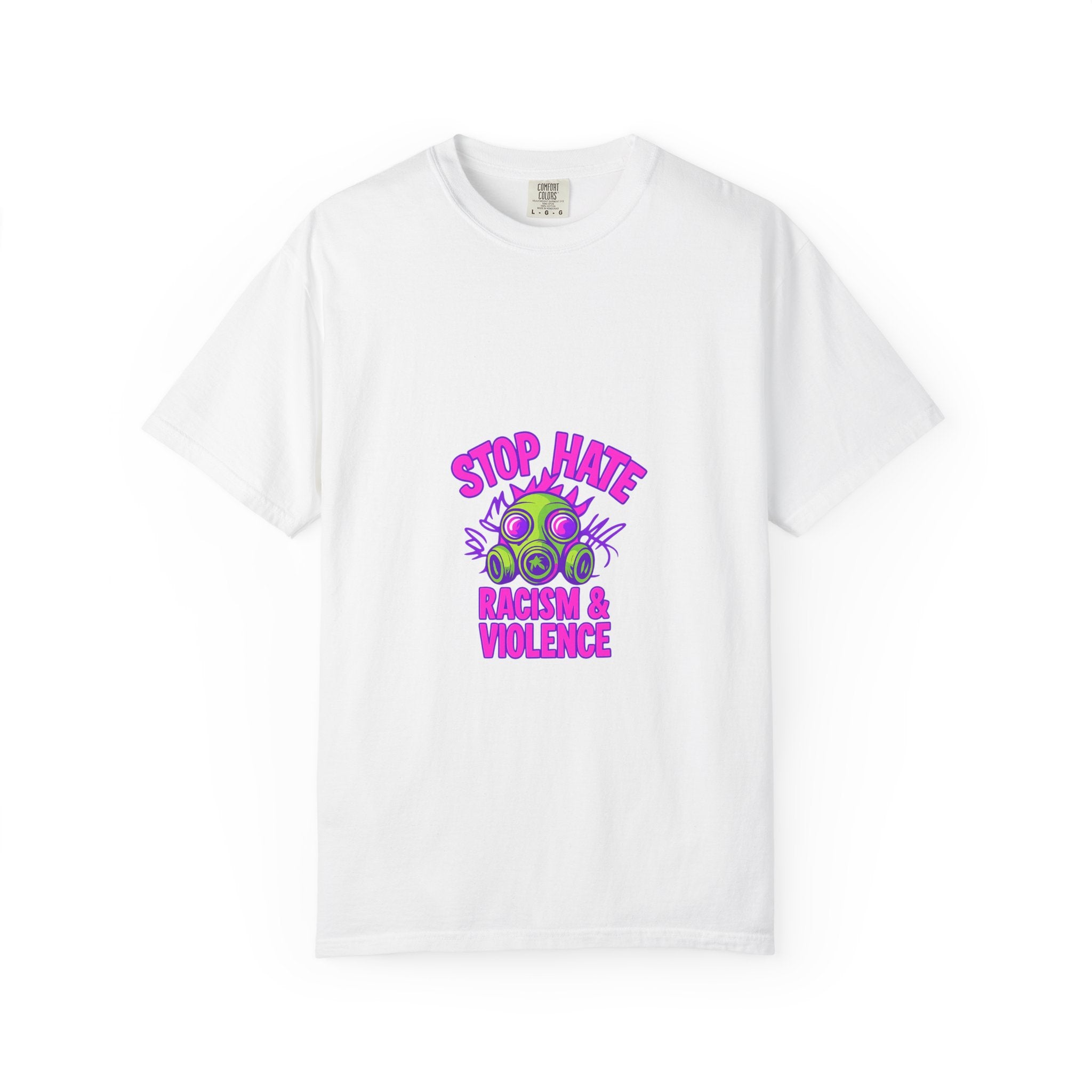 Stop Hate Racing & Violence T-Shirt — Anti-Hate Graphic Tee