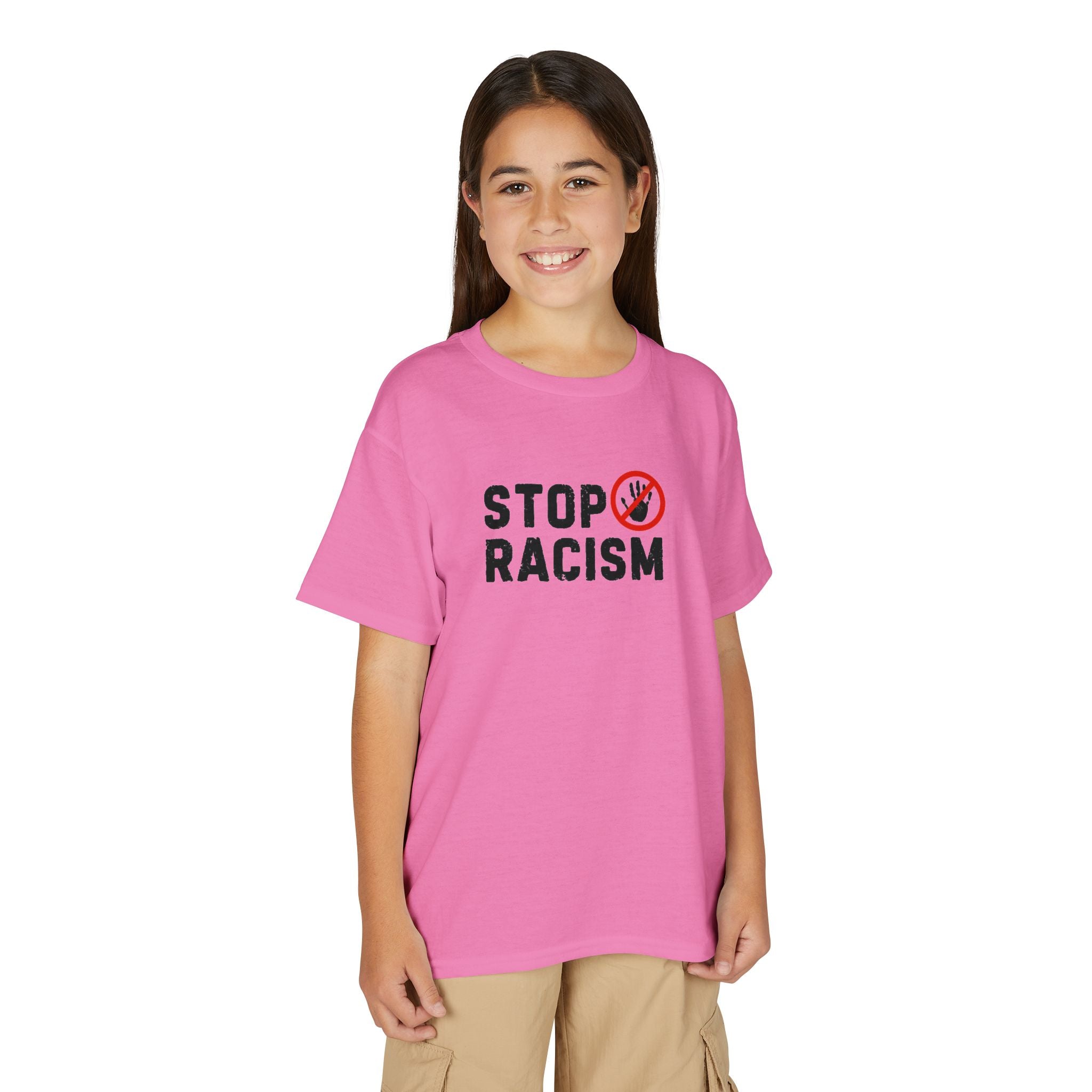 Youth T-Shirt — "Stop Racism" Anti-Racism Graphic Tee