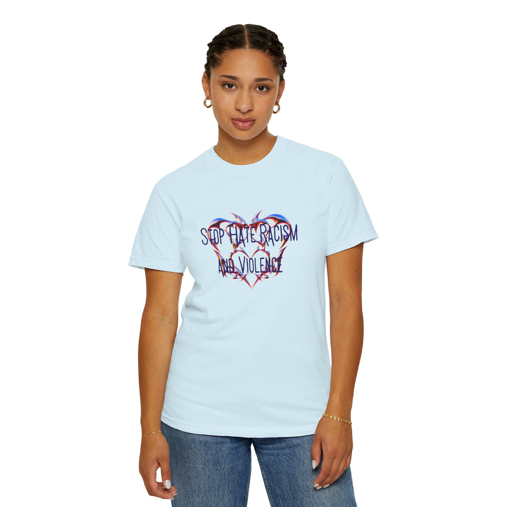 Stop the Racism and Violence Heart T-Shirt