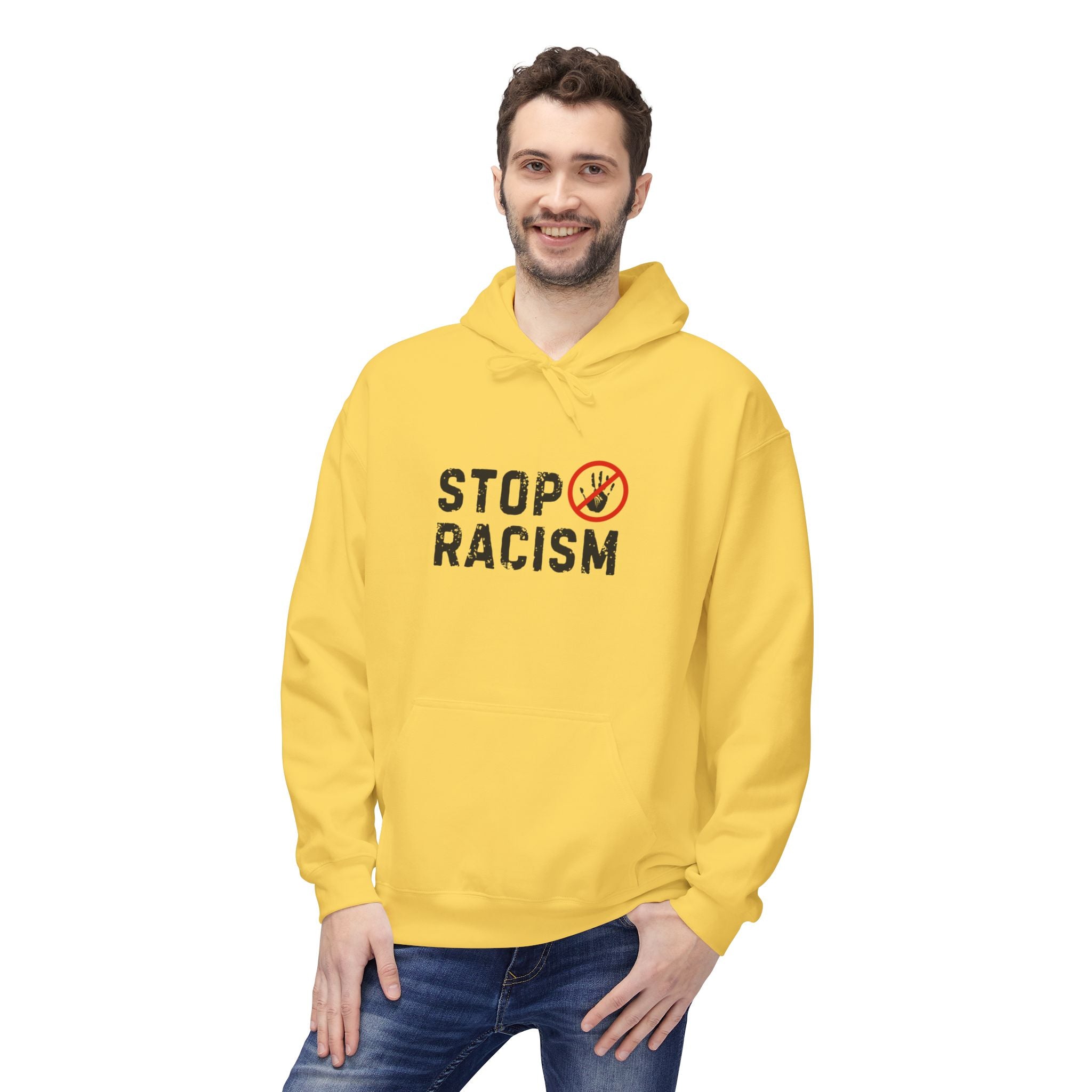 Stop Racism Hoodie — Anti-Racism Statement Pullover