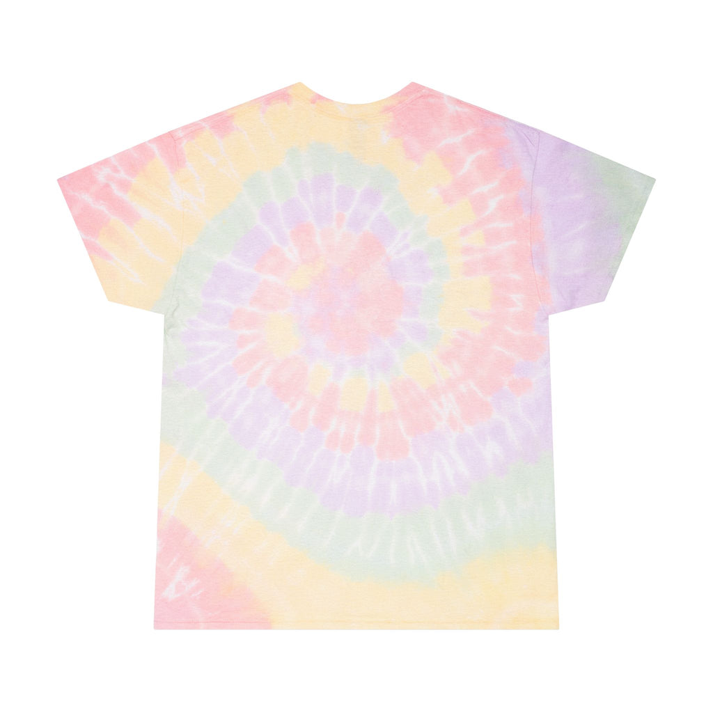 Tie-Dye Tee — "Stop Hate and Racism" Spiral Graphic T-Shirt