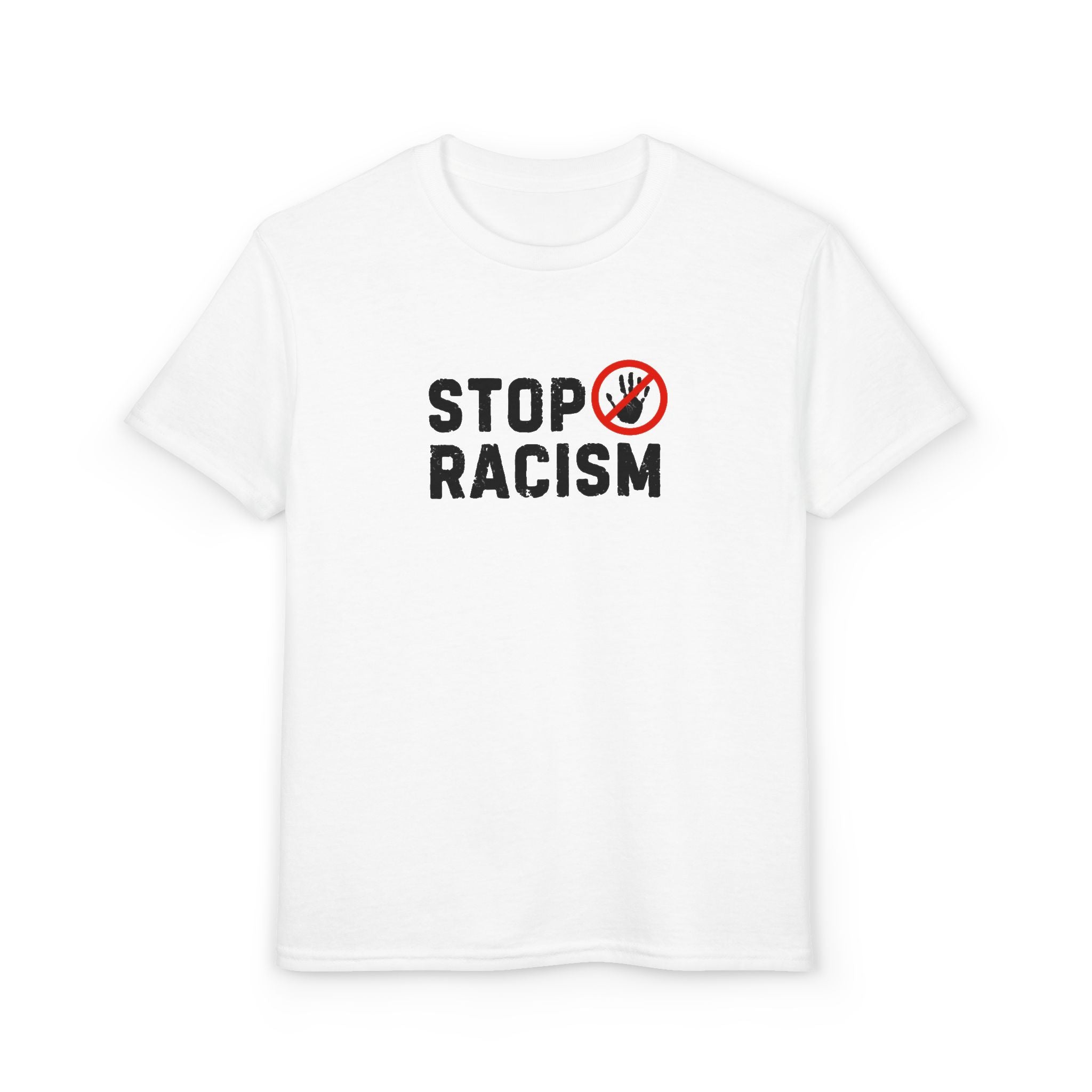 Youth T-Shirt — "Stop Racism" Anti-Racism Graphic Tee