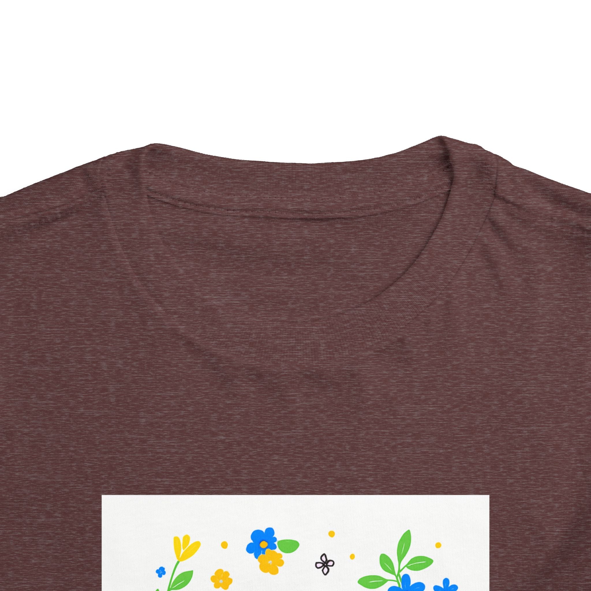 Toddler Tee — "Stop Hate, Racism, and Violence" Floral Anti-Racism Kids Shirt