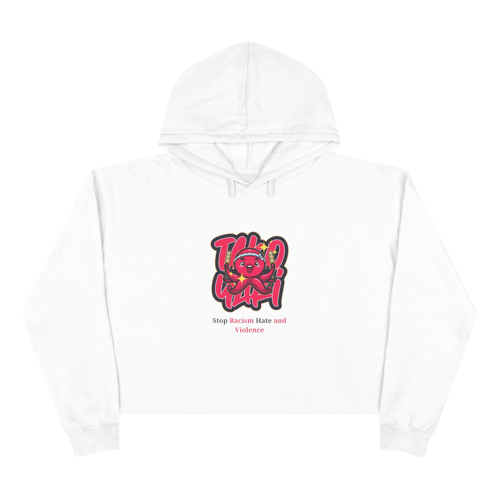 Crop Hoodie – Stop Gender-Based Violence Graphic Crop Hoodie