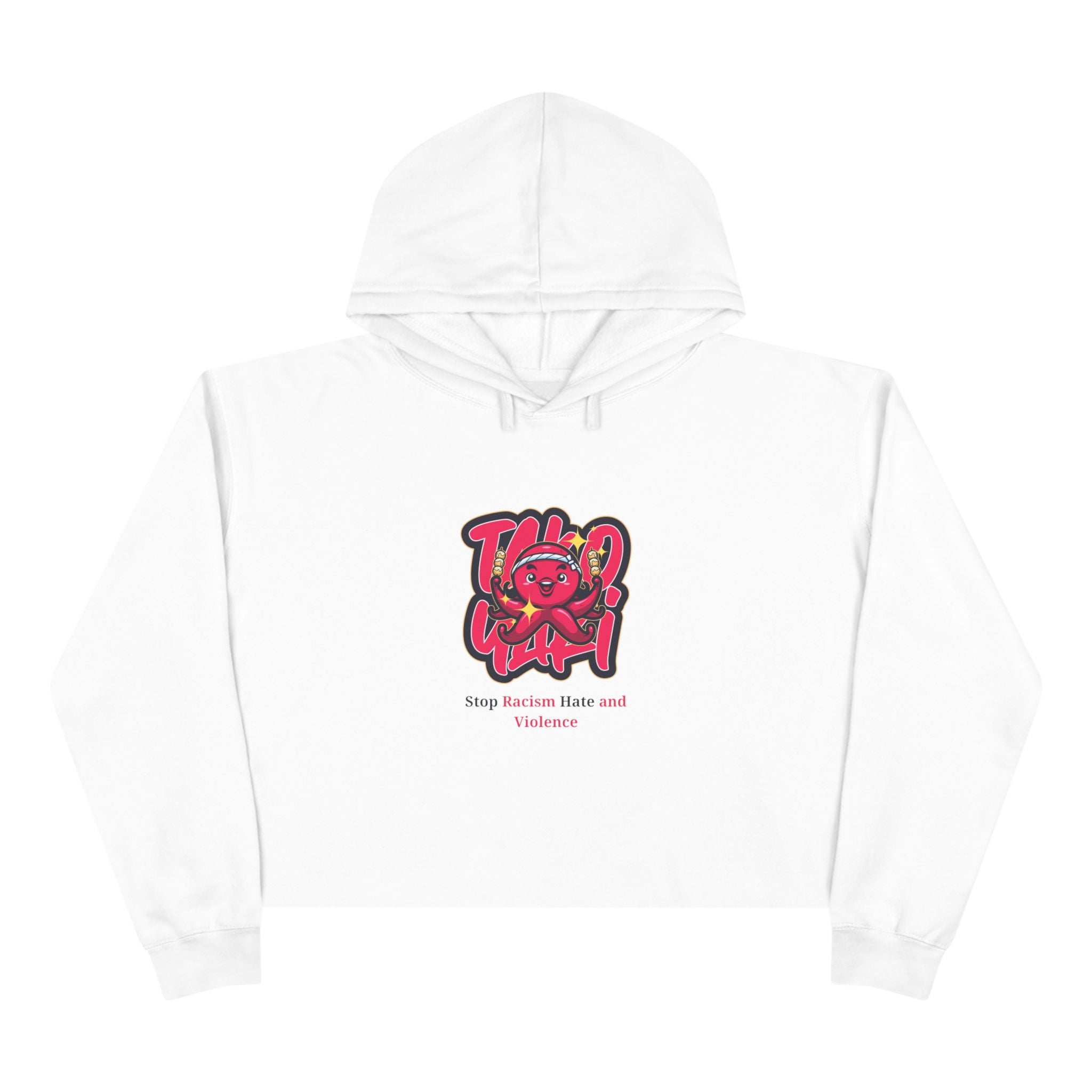 Crop Hoodie – Stop Gender-Based Violence Graphic Crop Hoodie