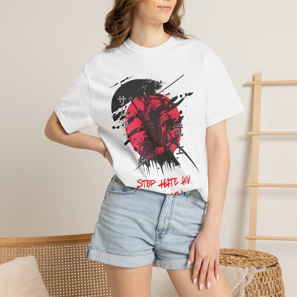 Stop Hate and Racism Graphic T-Shirt