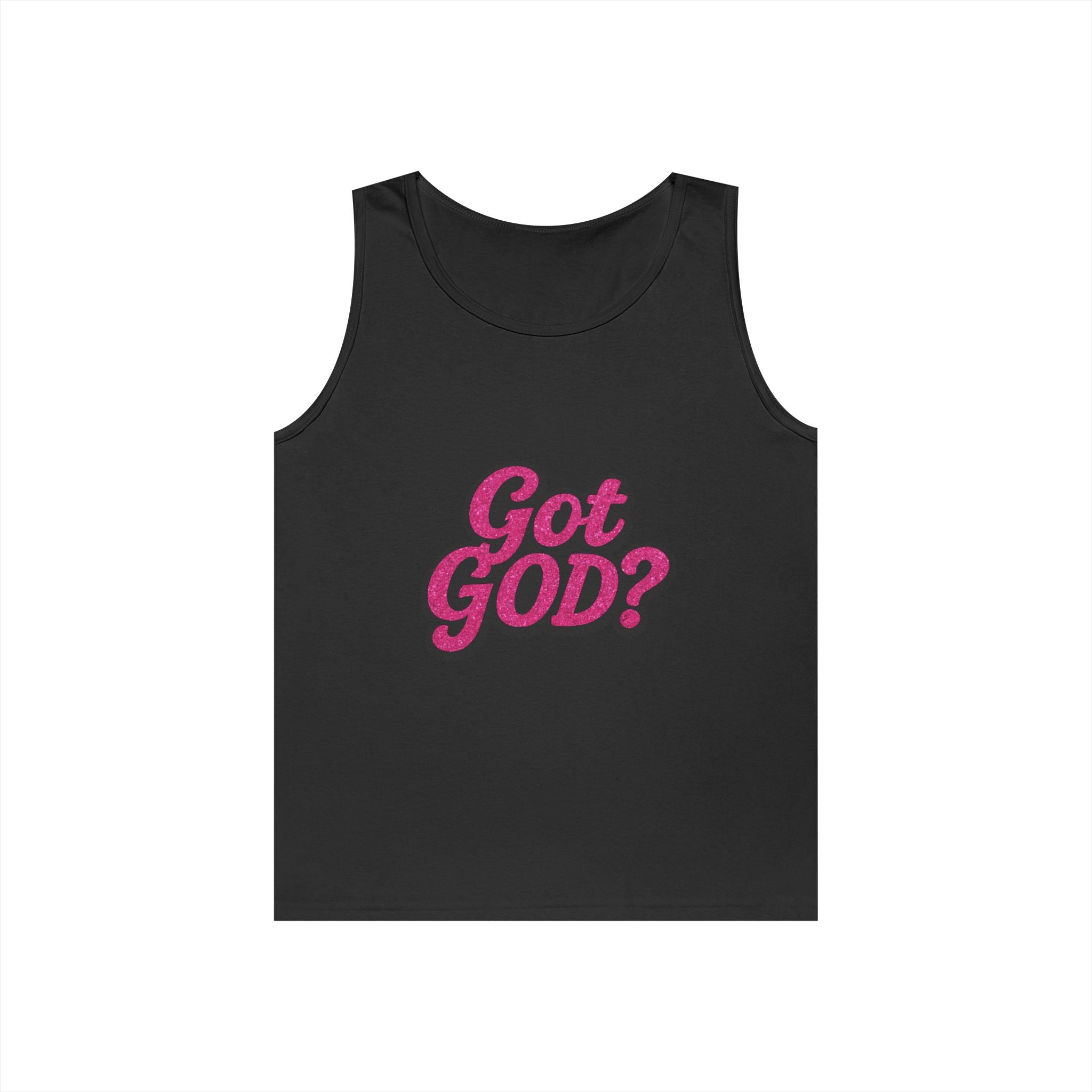 Got God? Pink Retro Graphic Tank Top — Christian Faith Statement Tee