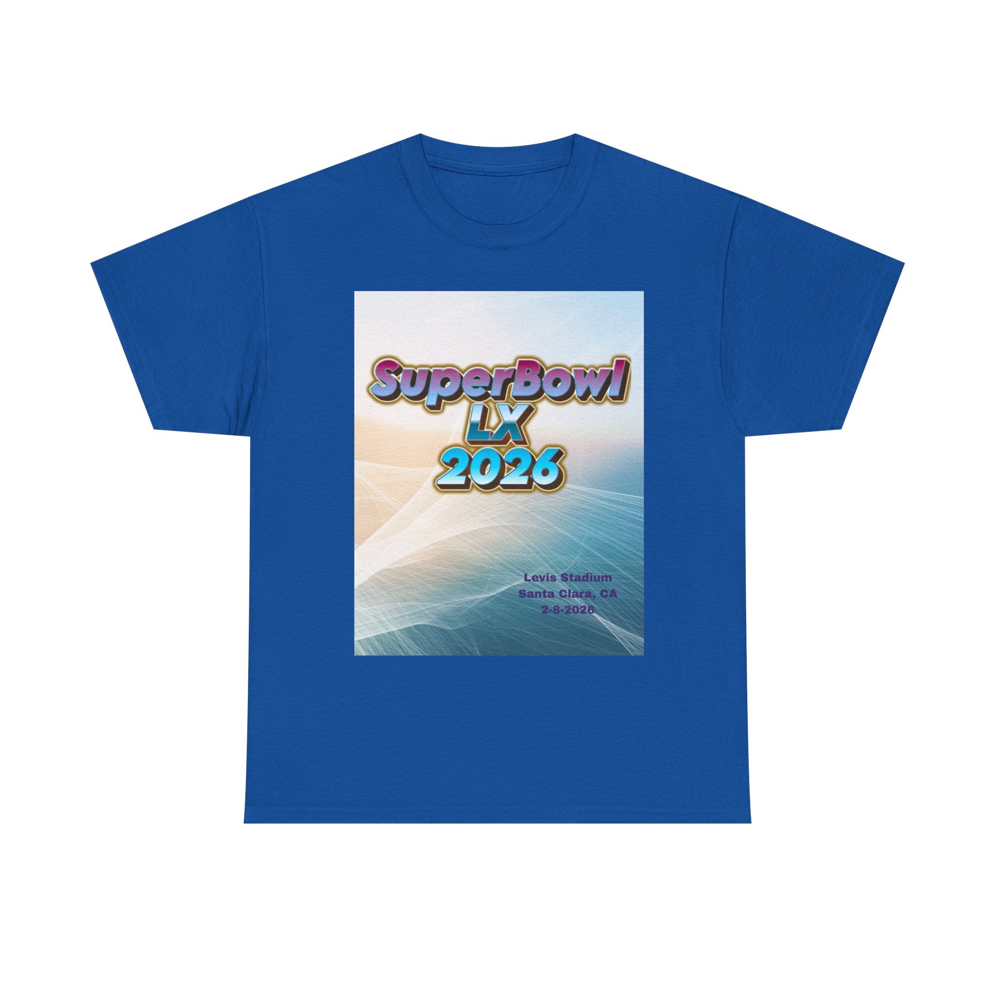 SuperBowl LX 2026 Tee — Retro Gradient Football Event T‑Shirt