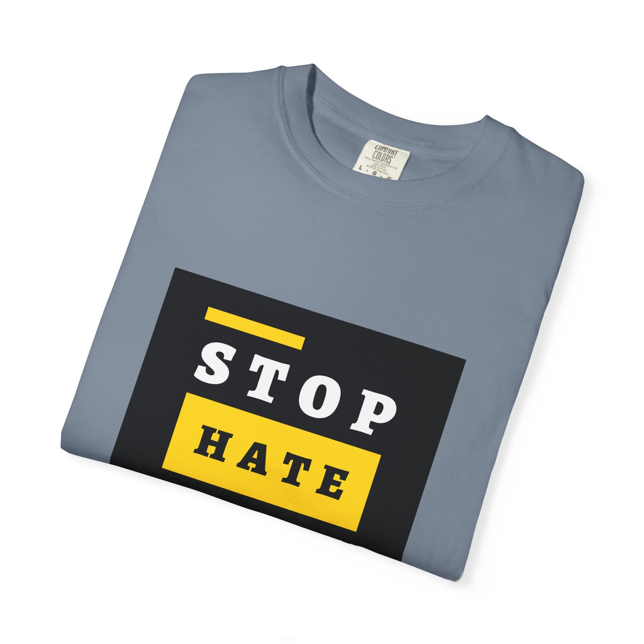 Stop Hate Racism Violence T-Shirt — Anti-Racism Message Tee