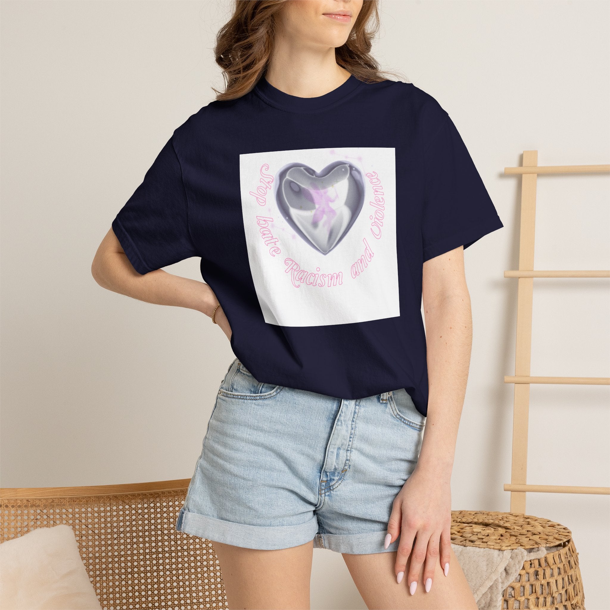 Heart Butterfly Tee — "Love, Hope, Passion and Patience" Graphic T-Shirt