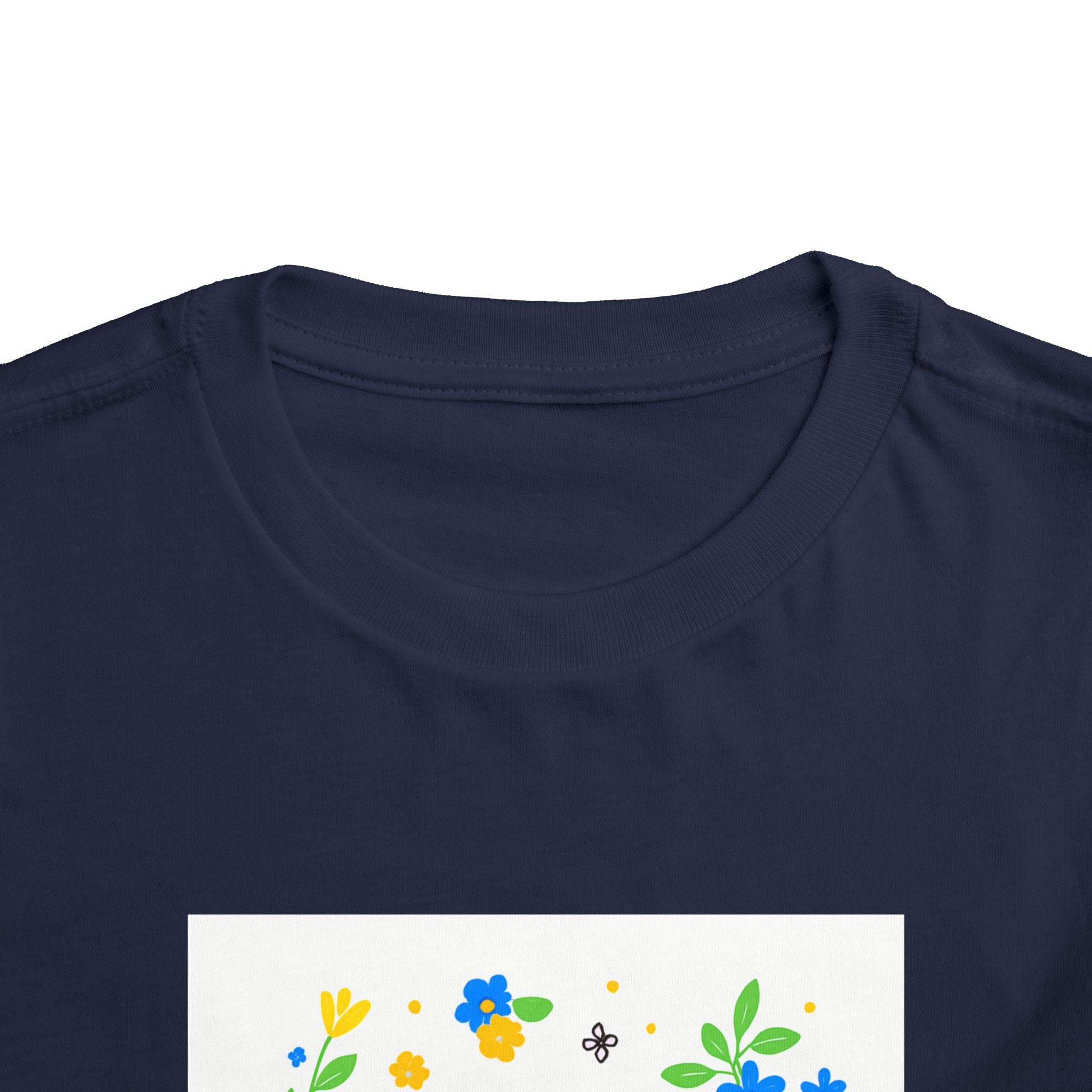 Toddler Tee — "Stop Hate, Racism, and Violence" Floral Anti-Racism Kids Shirt