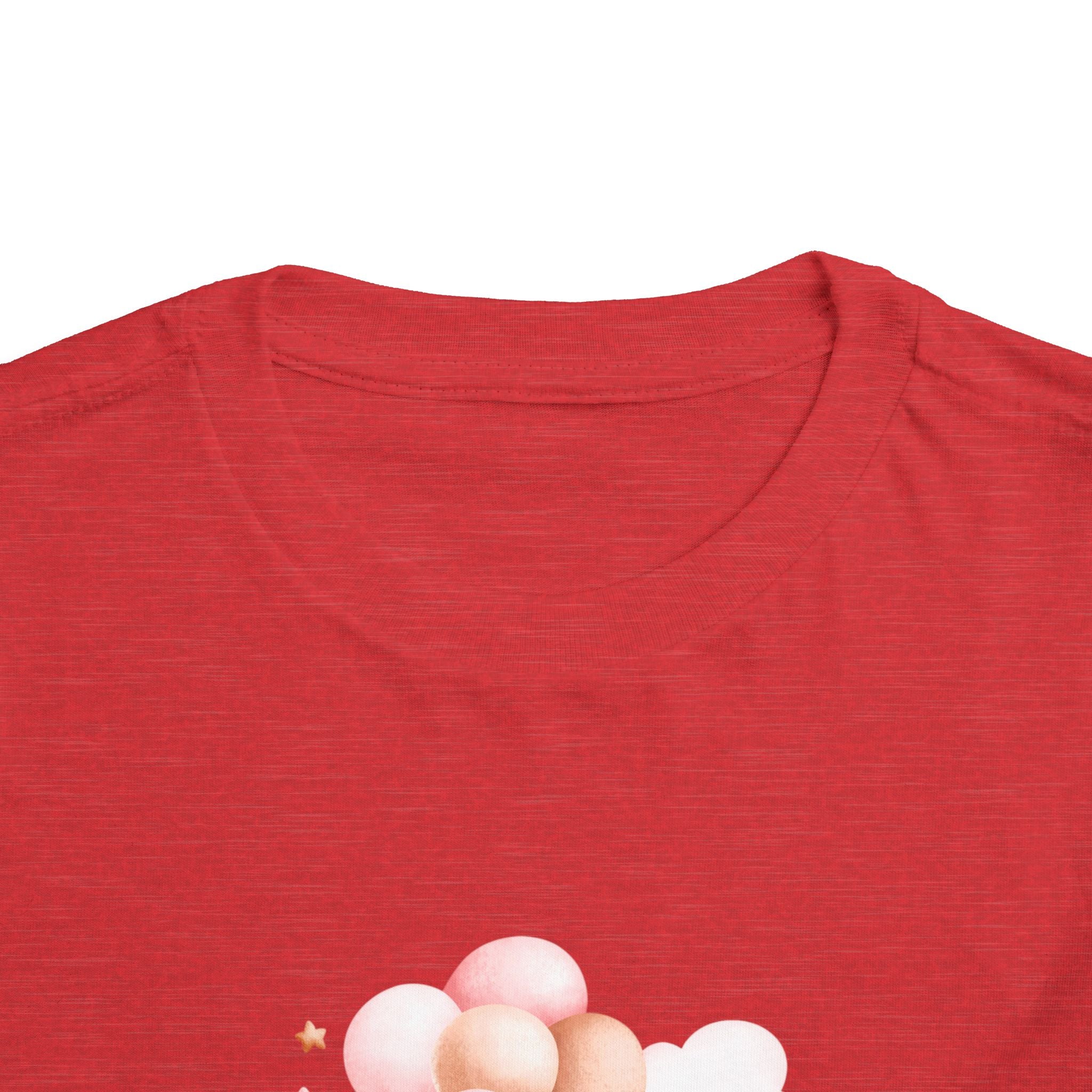 Toddler Tee — Cute Teddy with Balloons “Stop Hate and Racism”