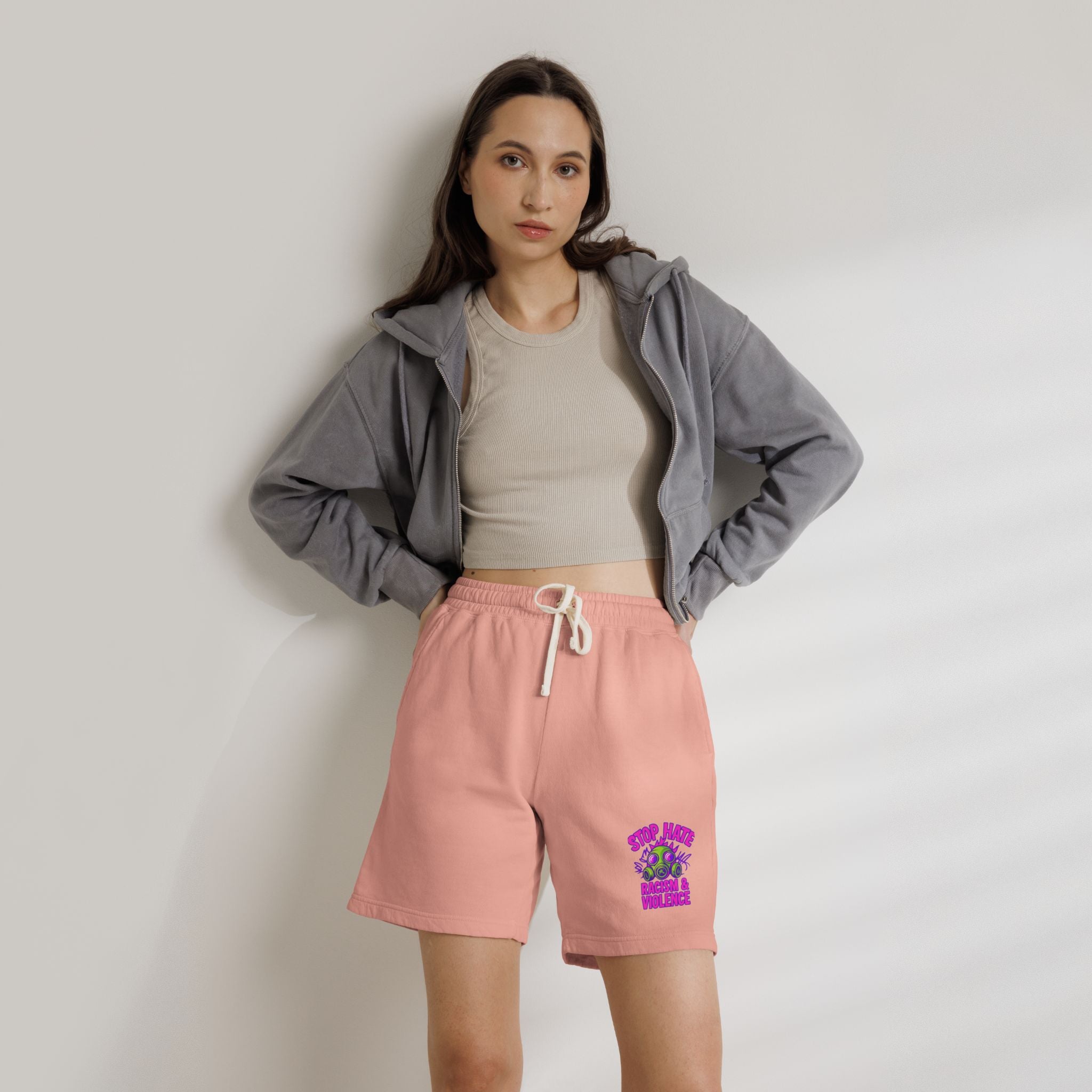 Lightweight Fleece Sweat Shorts — "Step Back Into Your Era" Retro Graphic