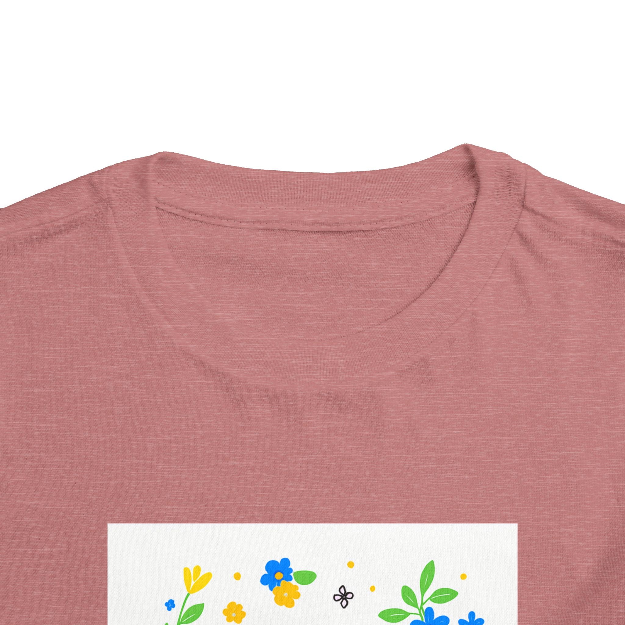 Toddler Tee — "Stop Hate, Racism, and Violence" Floral Anti-Racism Kids Shirt