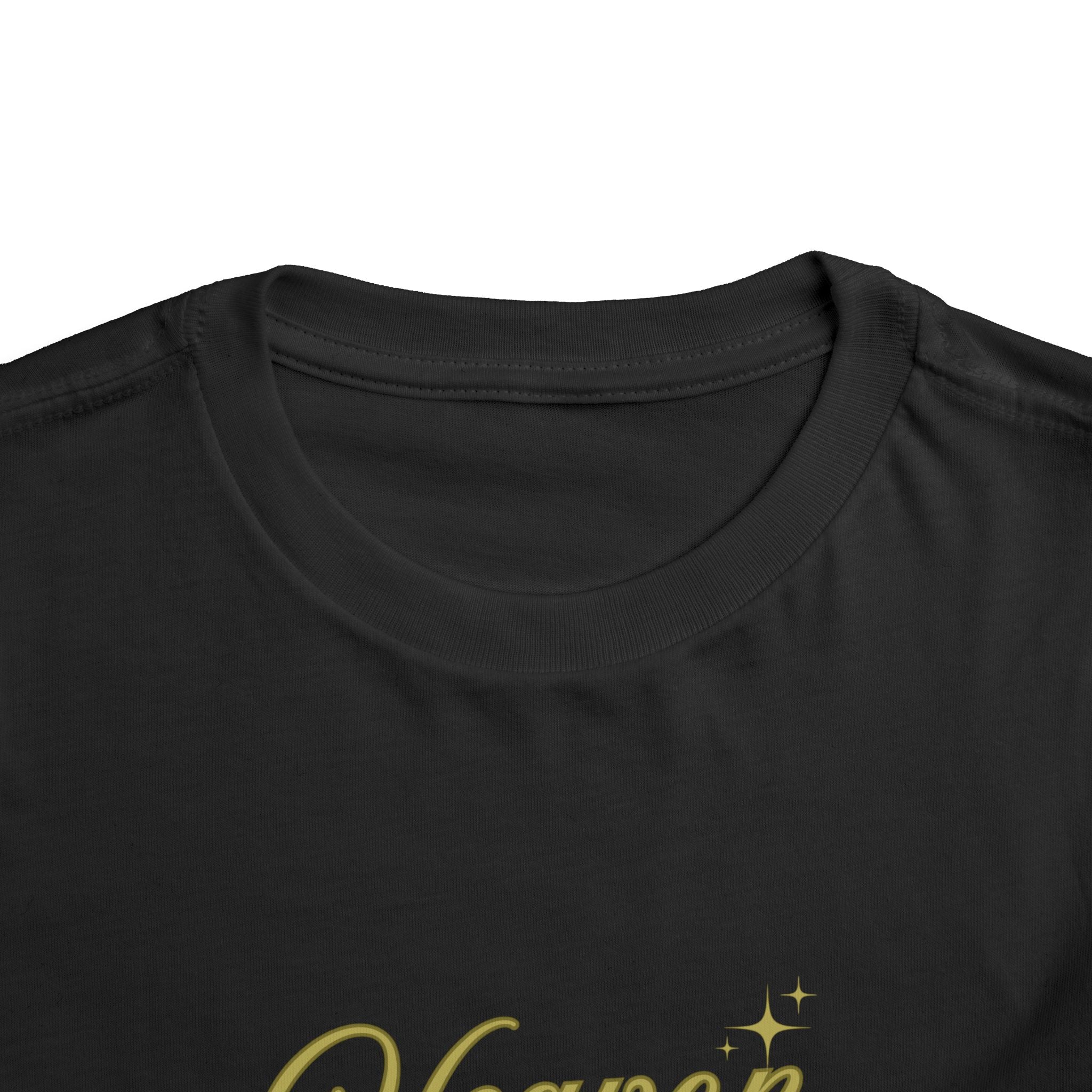 Heaven Sent Toddler Tee — Gold Script Baby Shirt