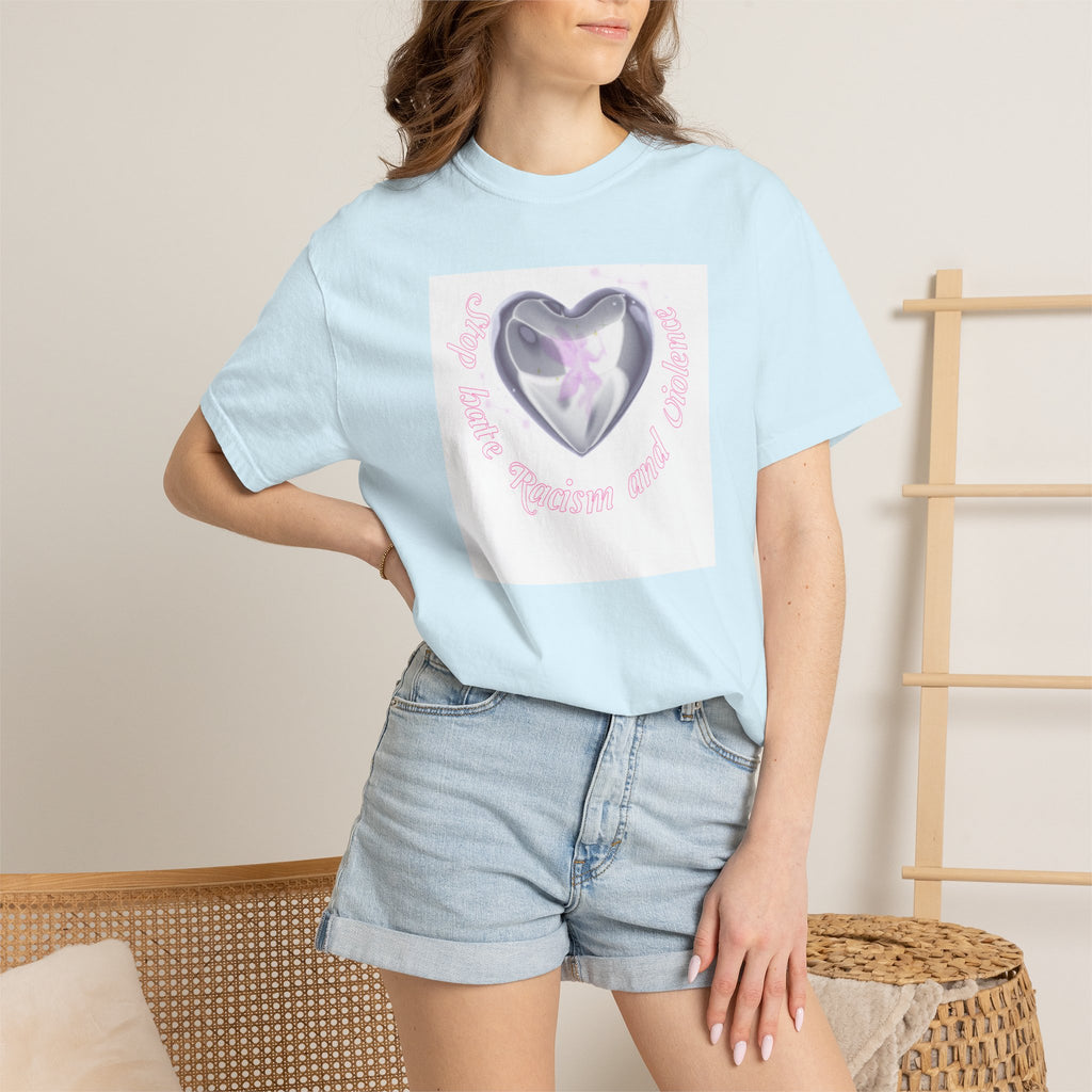Heart Butterfly Tee — "Love, Hope, Passion and Patience" Graphic T-Shirt